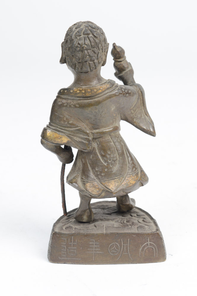 Early 20th Century Brass Daoist Immortals Figures