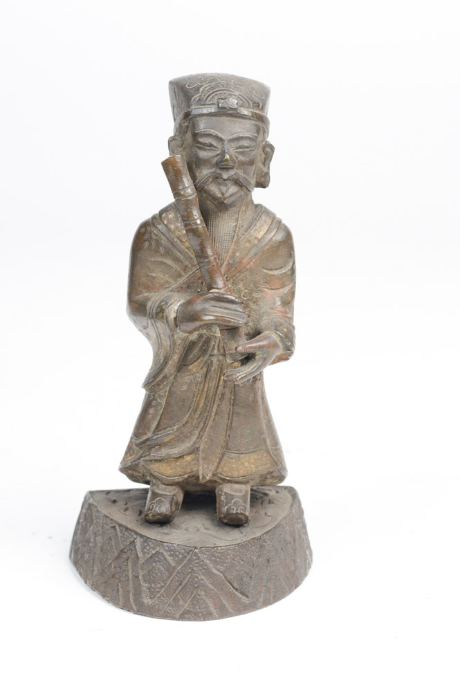 Early 20th Century Brass Daoist Immortals Figures