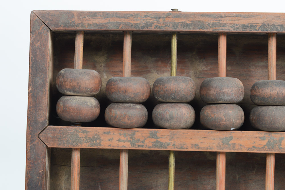 Antique Chinese Wooden Abacus