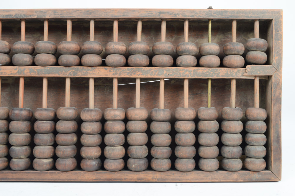 Antique Chinese Wooden Abacus