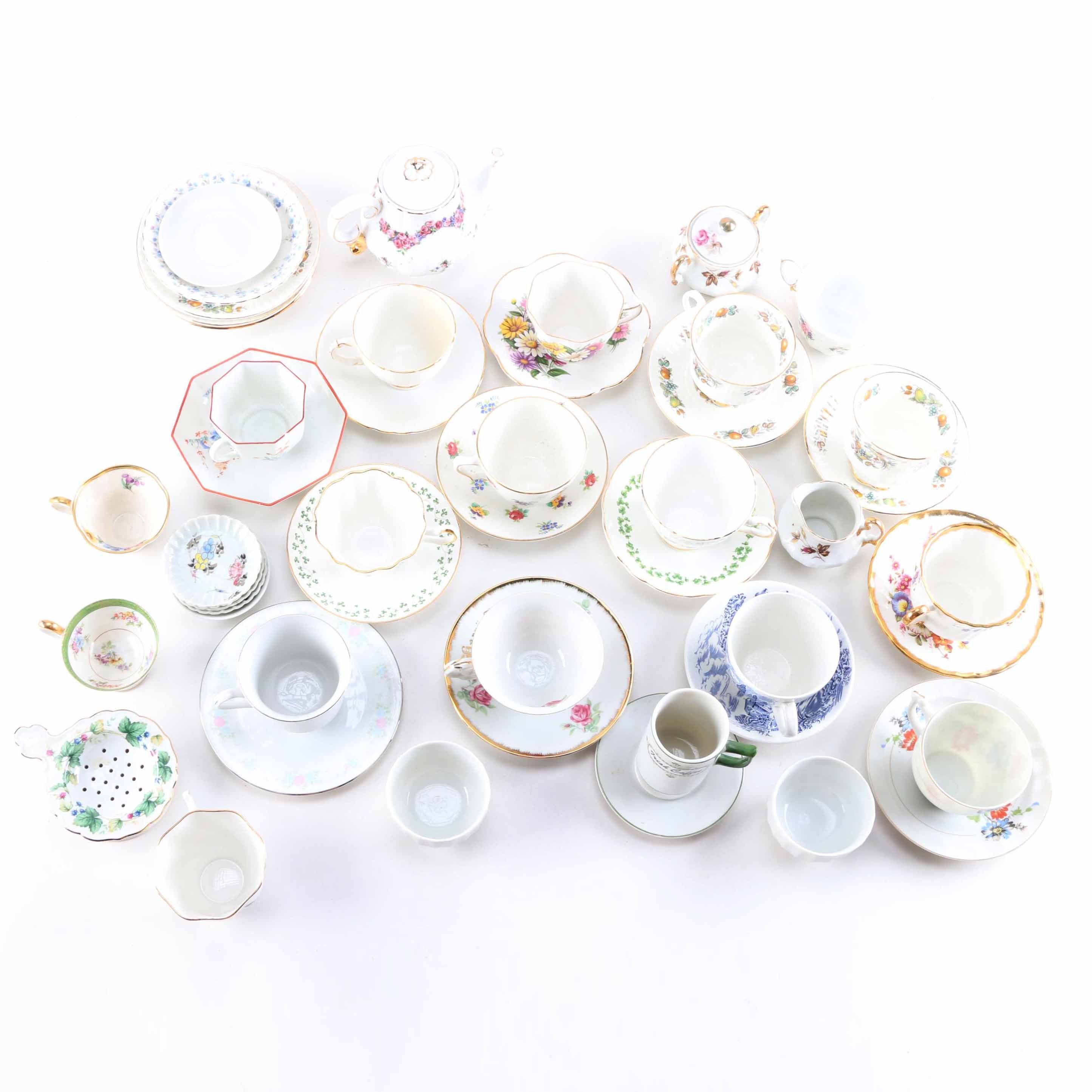 Assorted Teacups and Tea Set Pieces