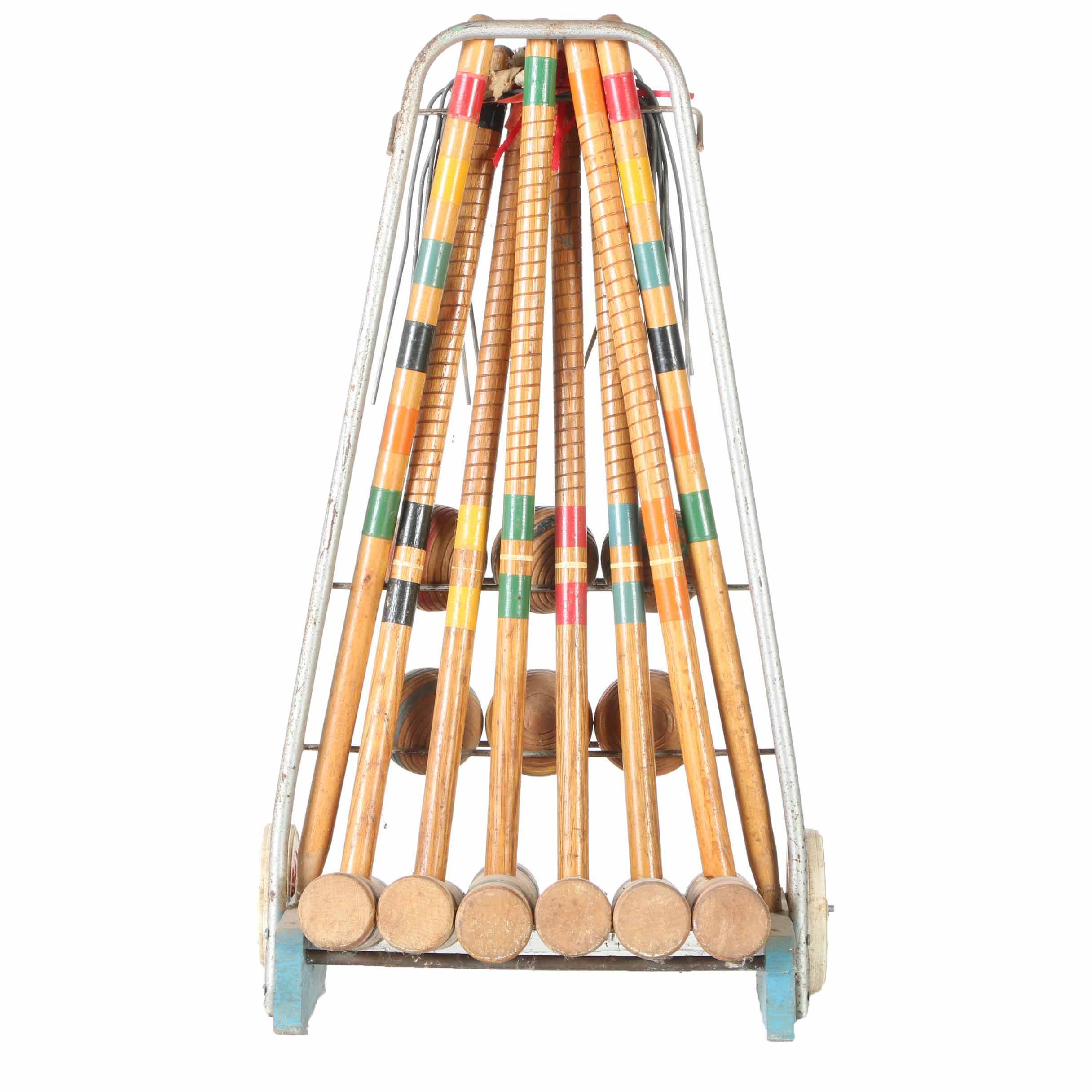 Vintage Croquet Set