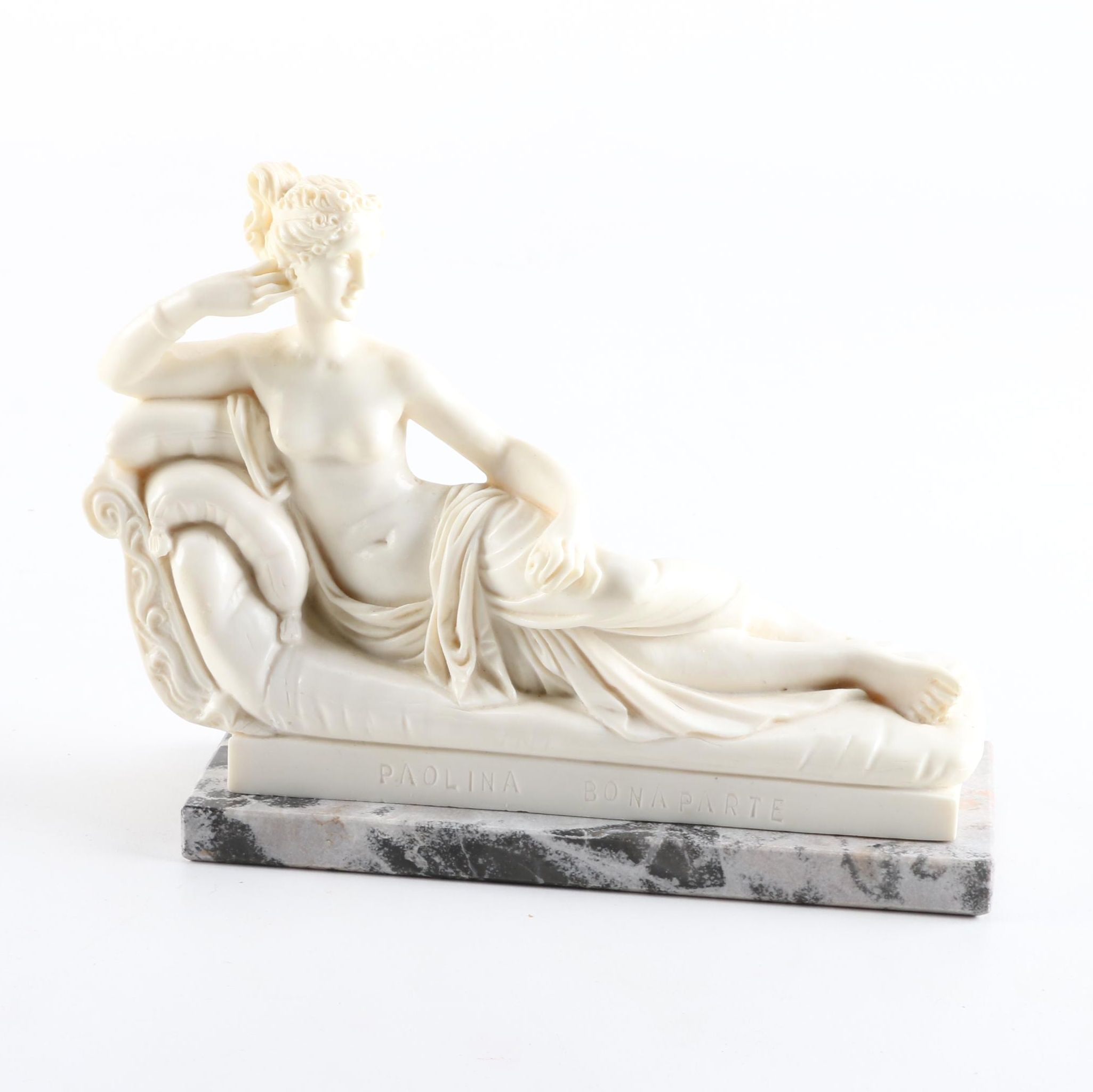 Paolina Bonaparte Resin and Marble Figurine
