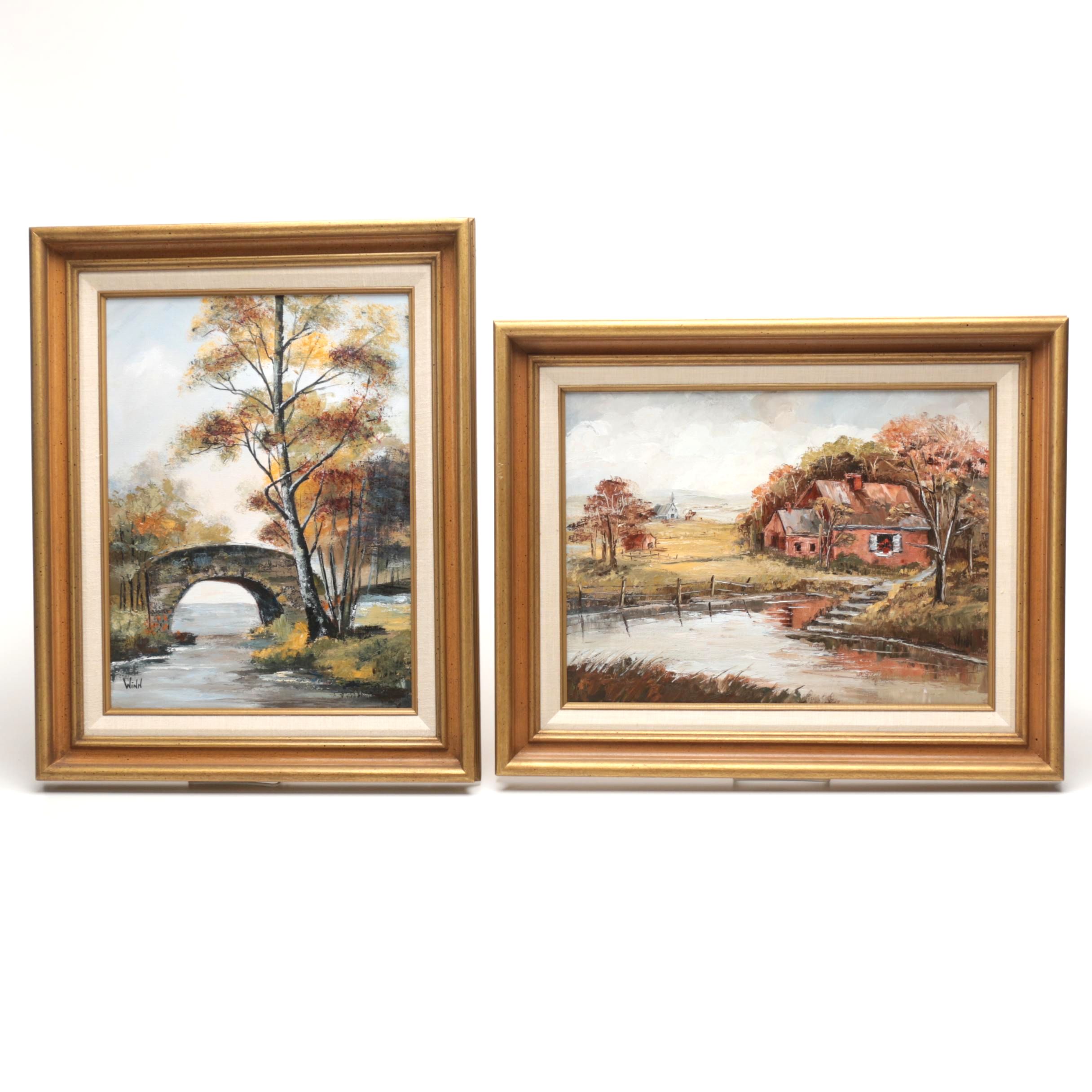 Maggie Winn Oil Paintings on Canvas of Idylic Rural Landscapes