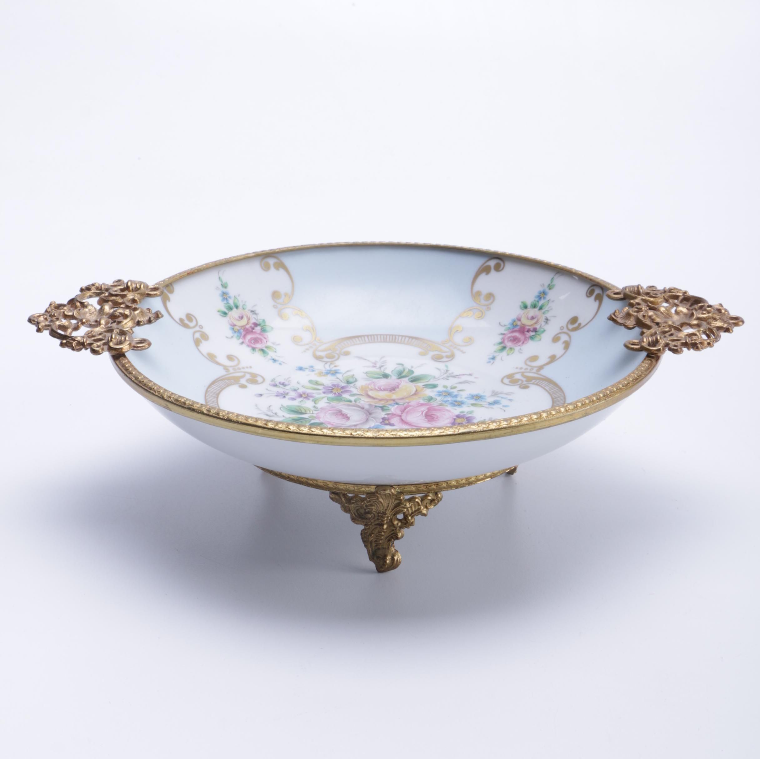 Small Hand-Painted Limoges Dish