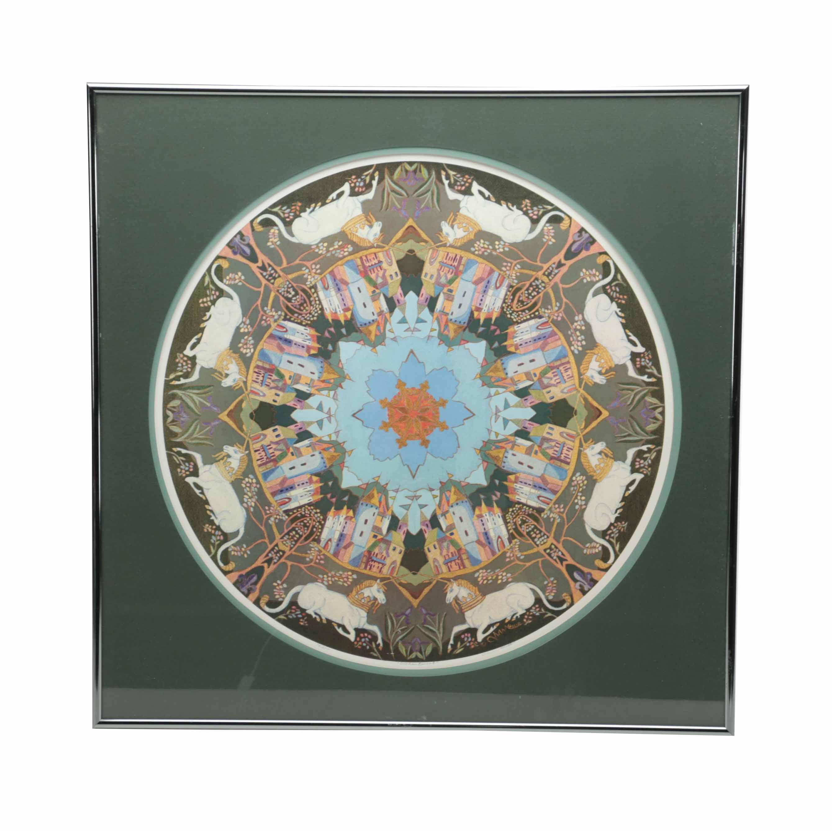 Holler Limited Edition Offset Lithograph After Painting "Enchantment"