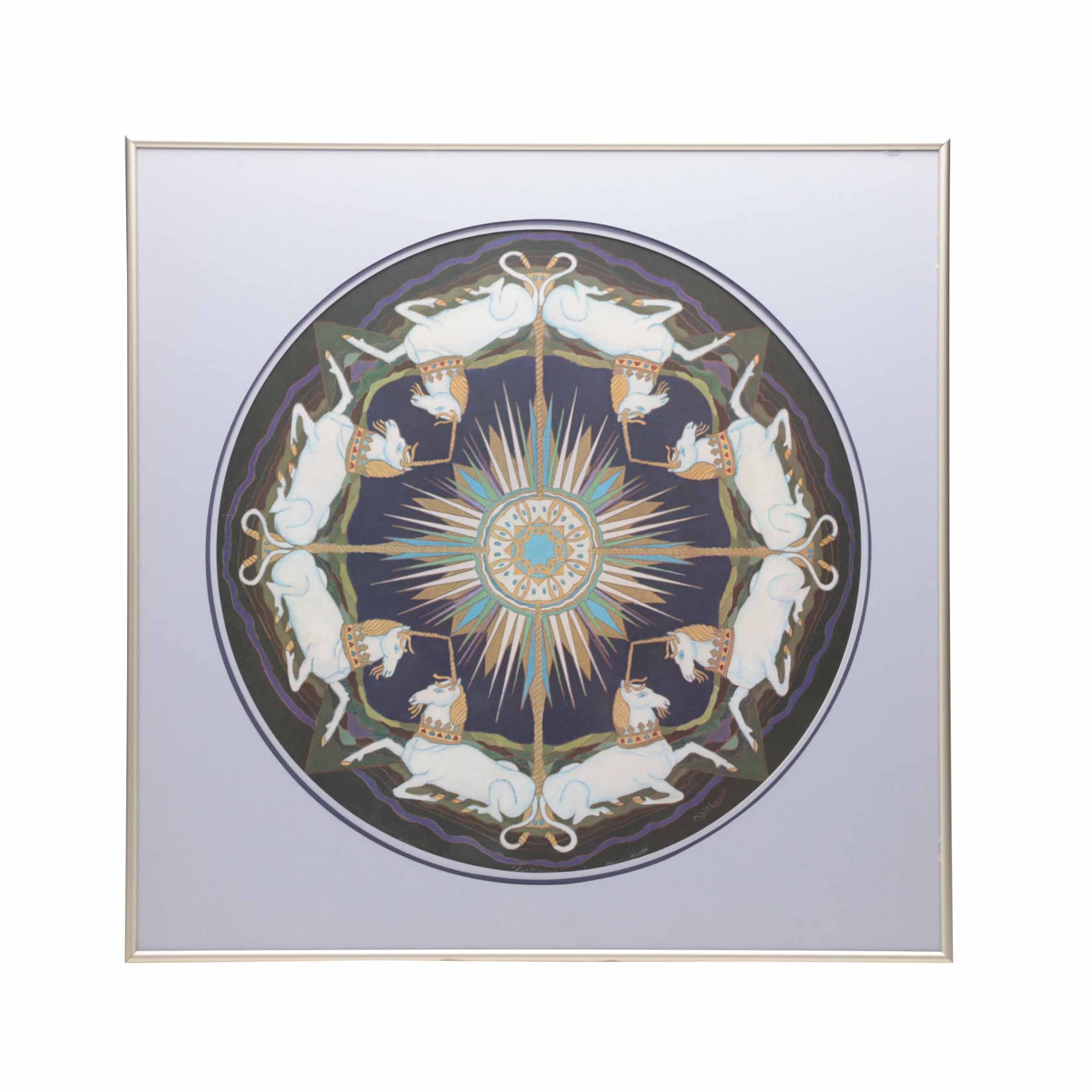 Holler Offset Lithograph on Paper "Sortilege"