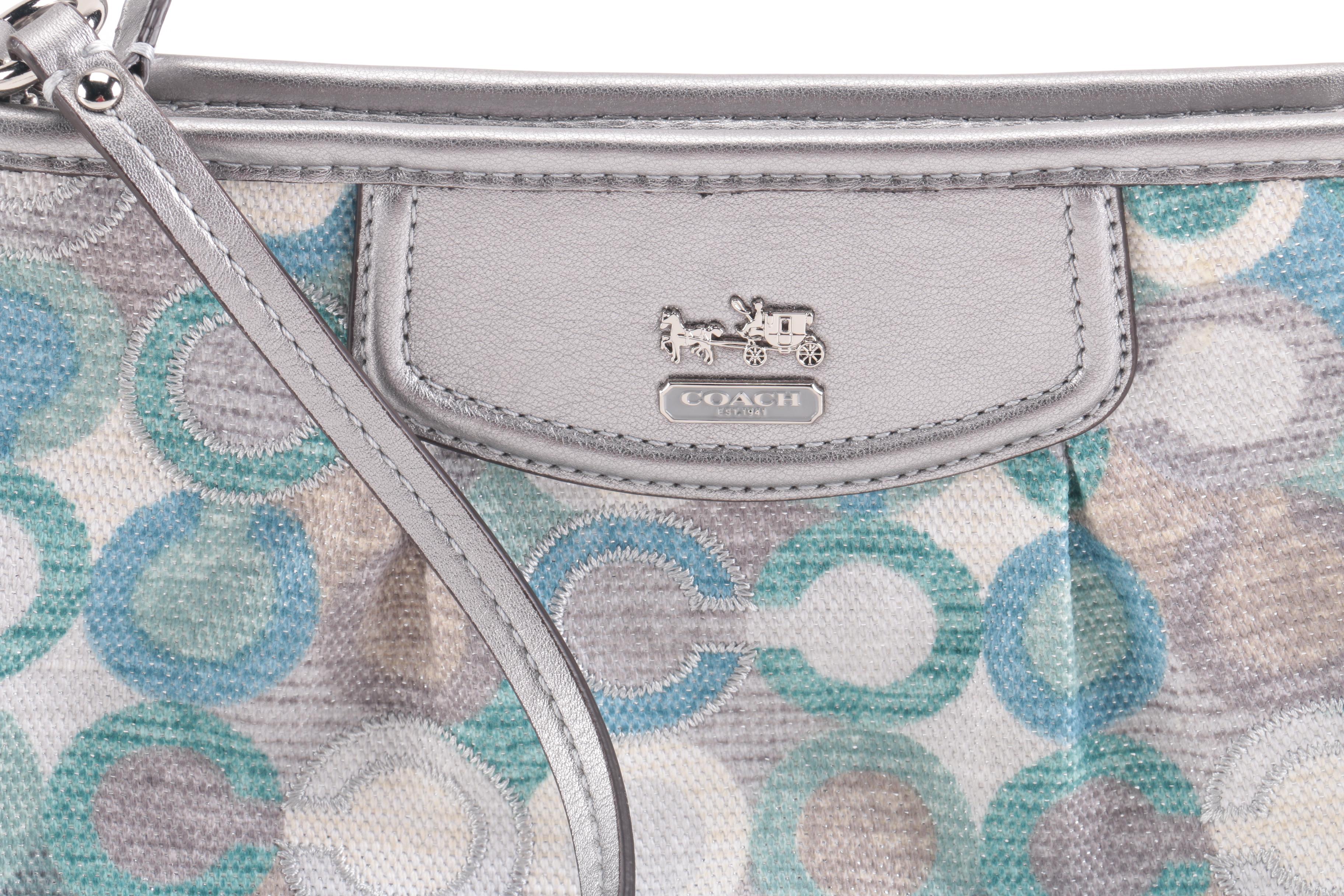 Coach Cosmetic Case and Matching Large Wristlet