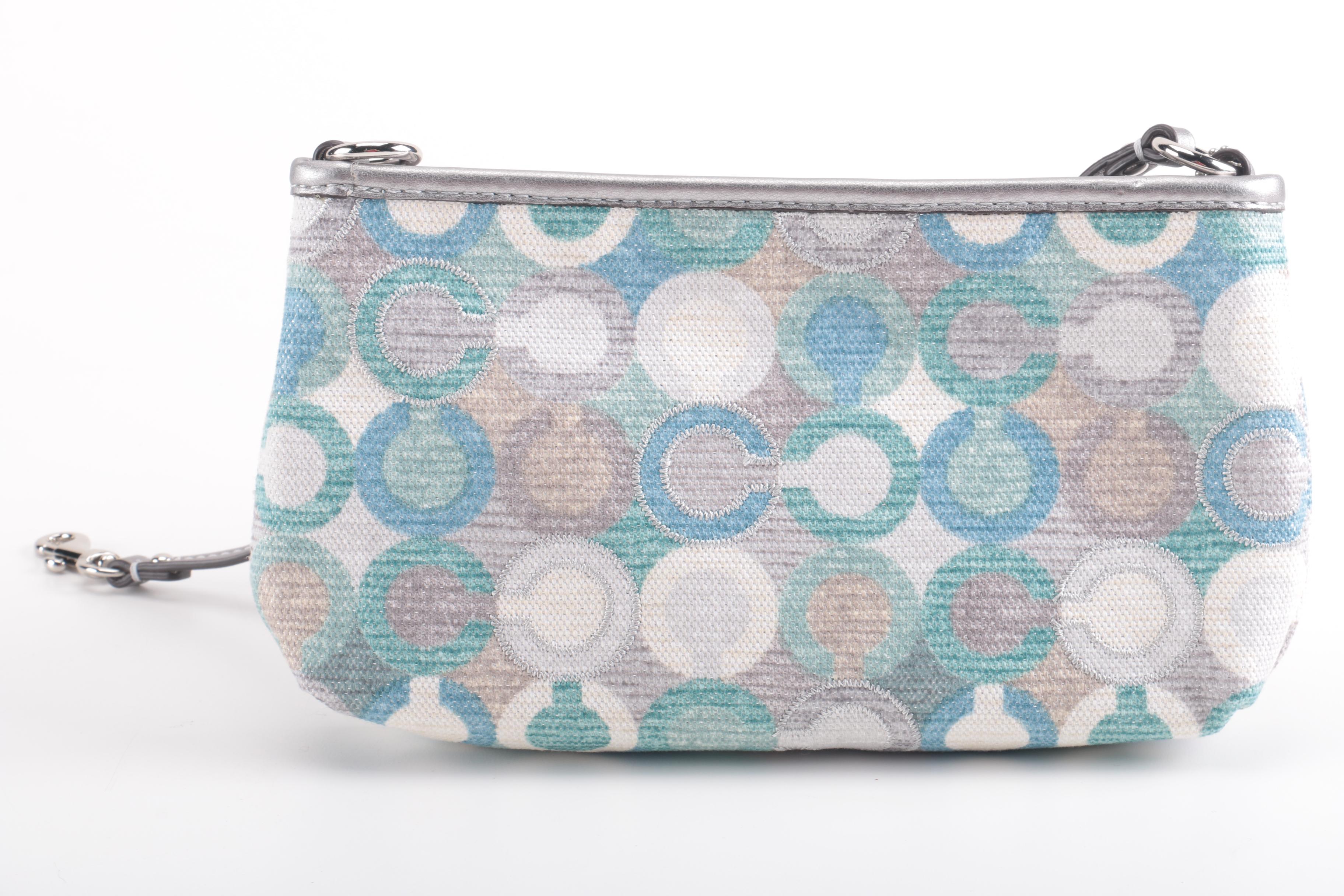 Coach Cosmetic Case and Matching Large Wristlet