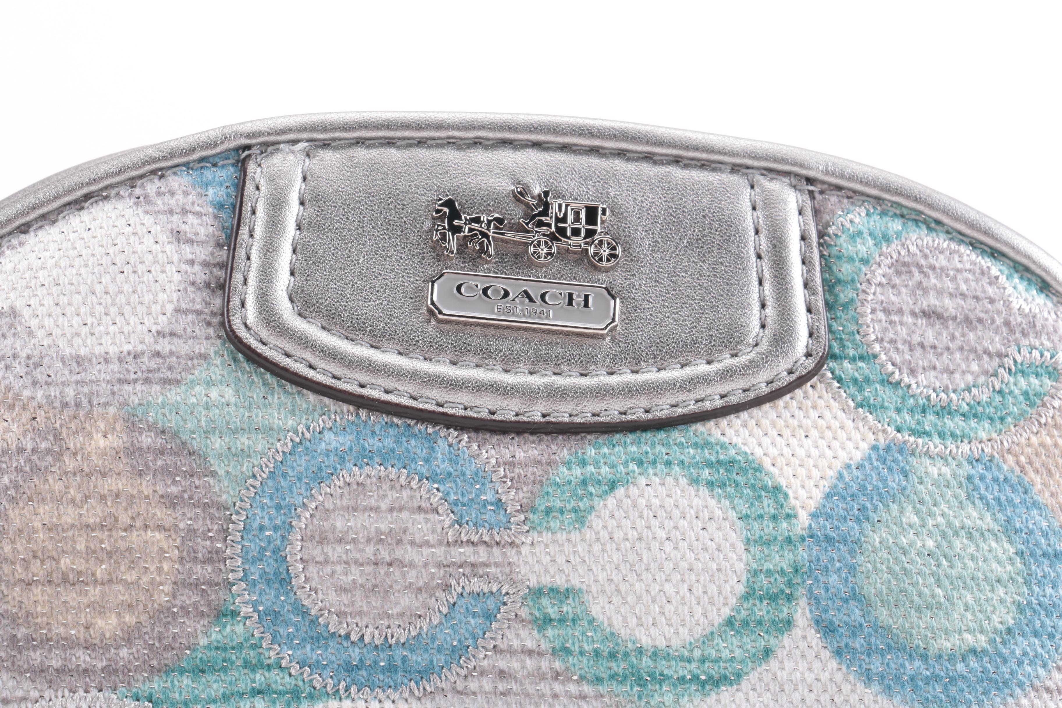 Coach Cosmetic Case and Matching Large Wristlet