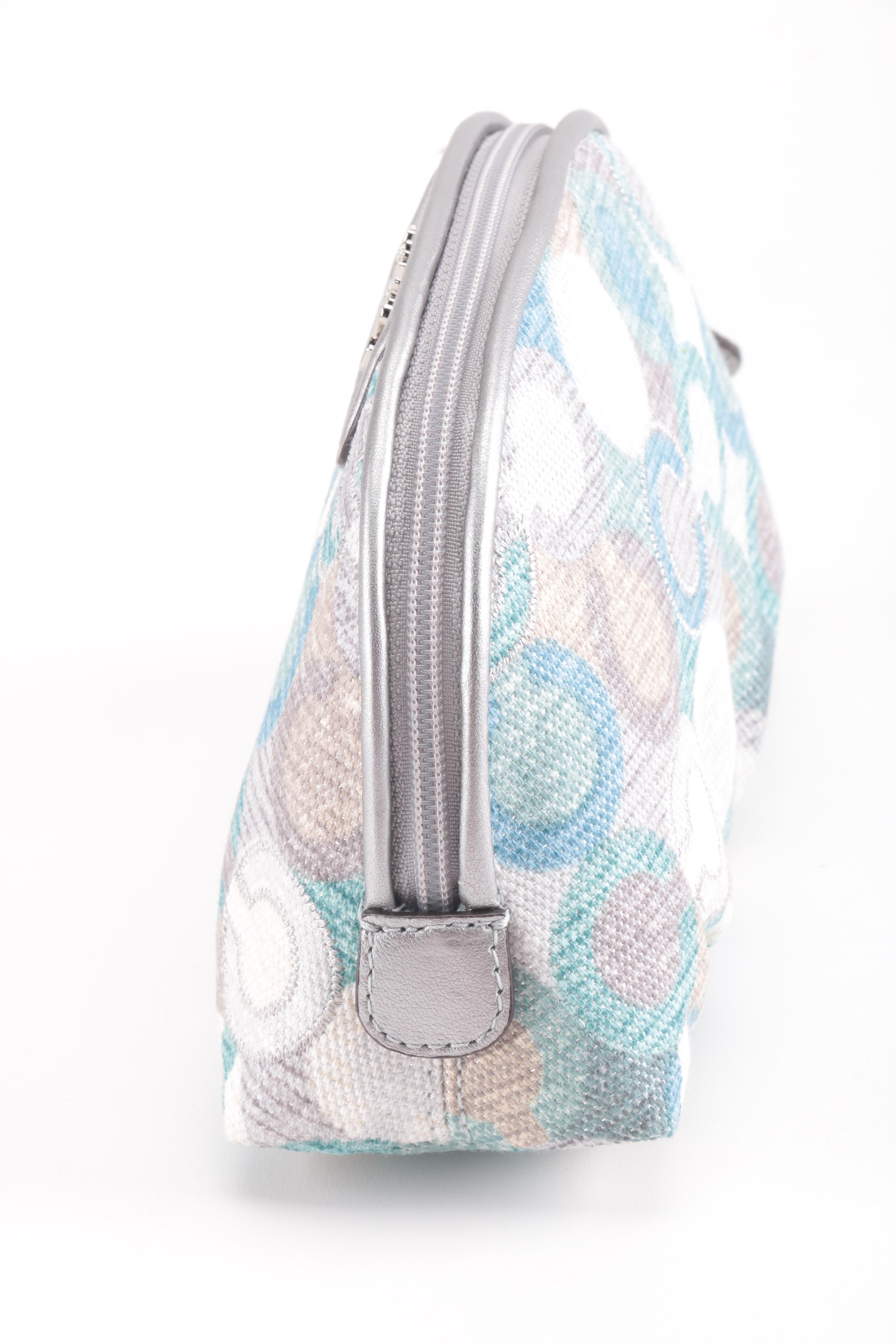 Coach Cosmetic Case and Matching Large Wristlet