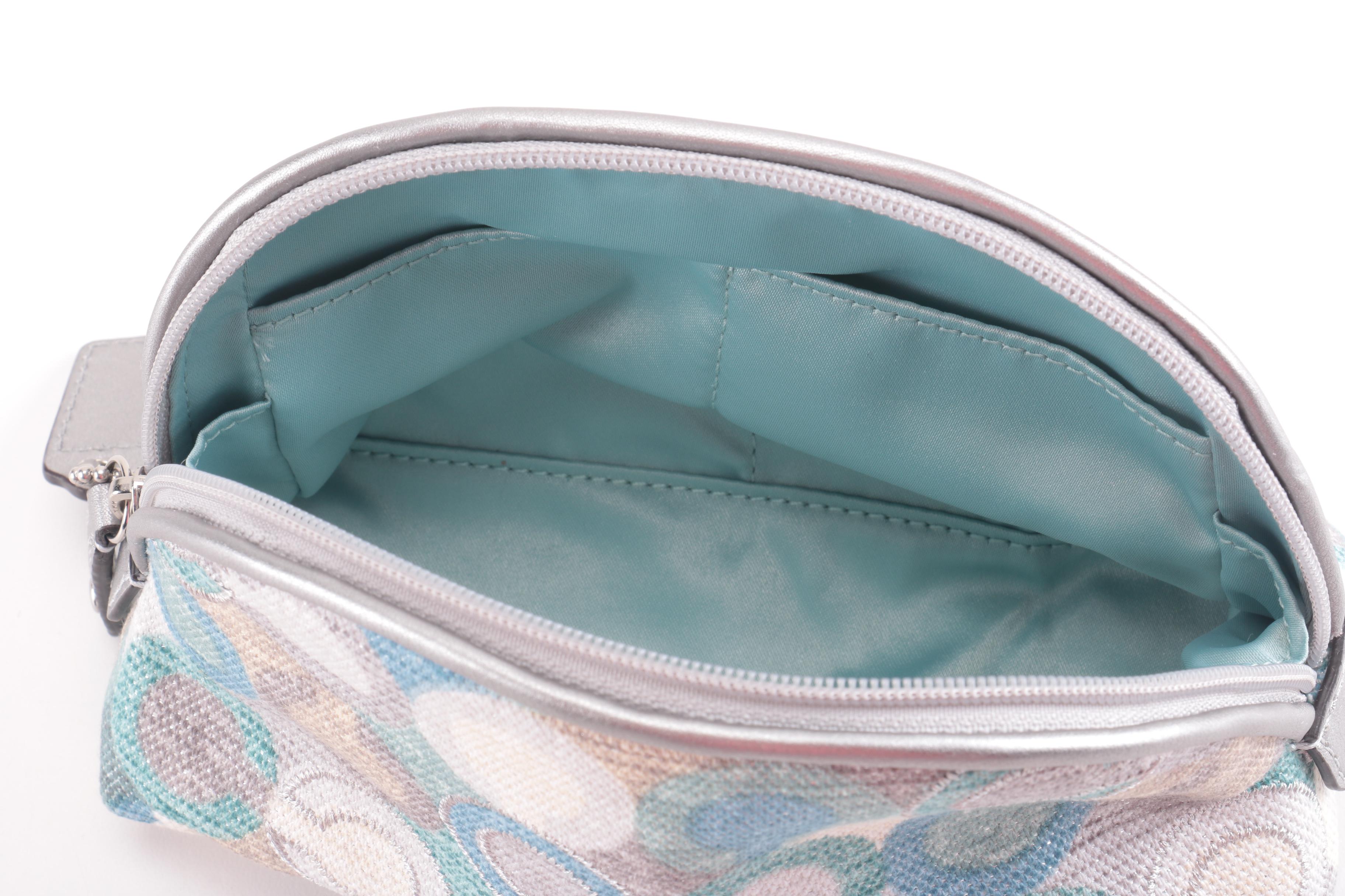 Coach Cosmetic Case and Matching Large Wristlet