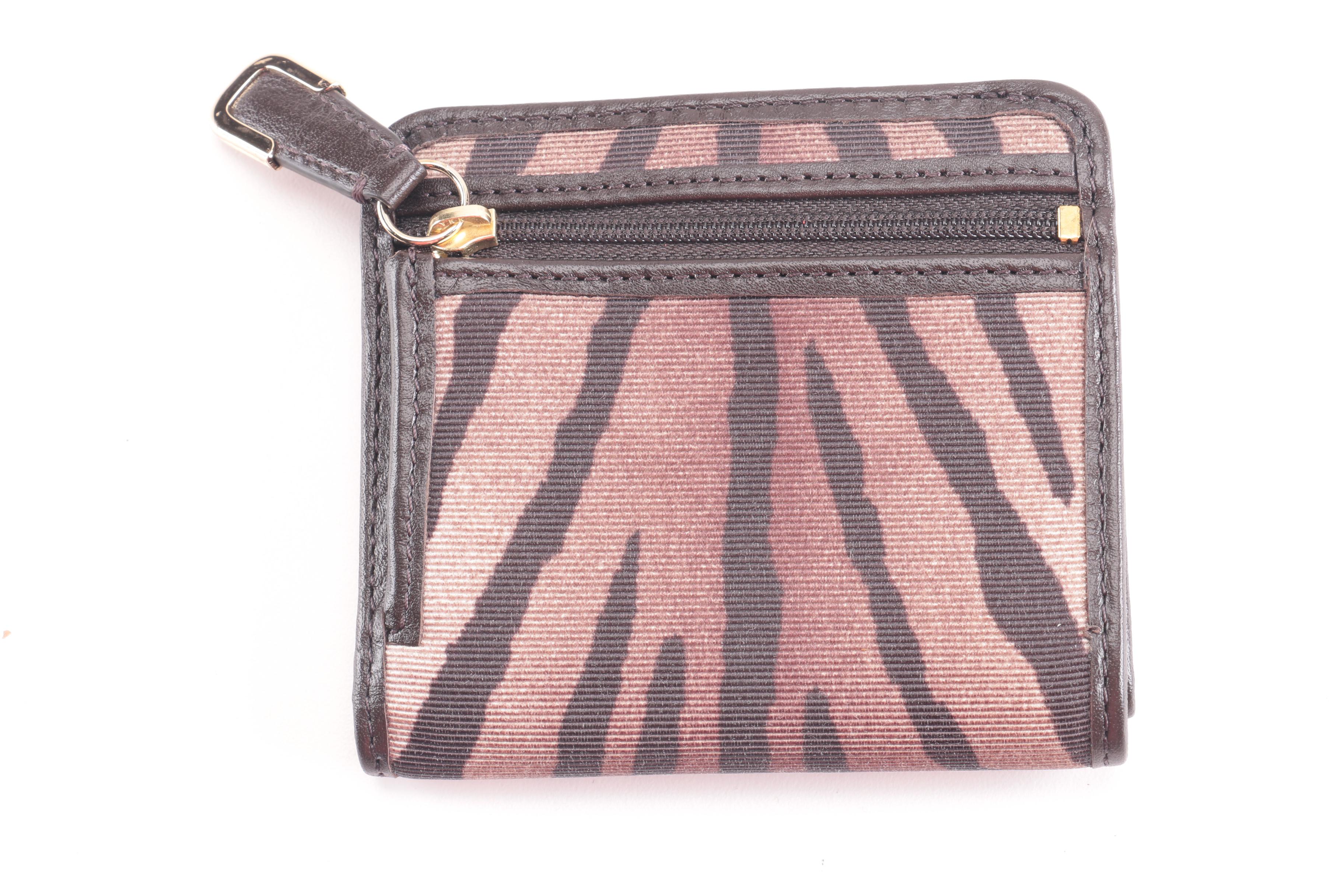 Collection of Coach Madison Brown Zebra Print Accessories