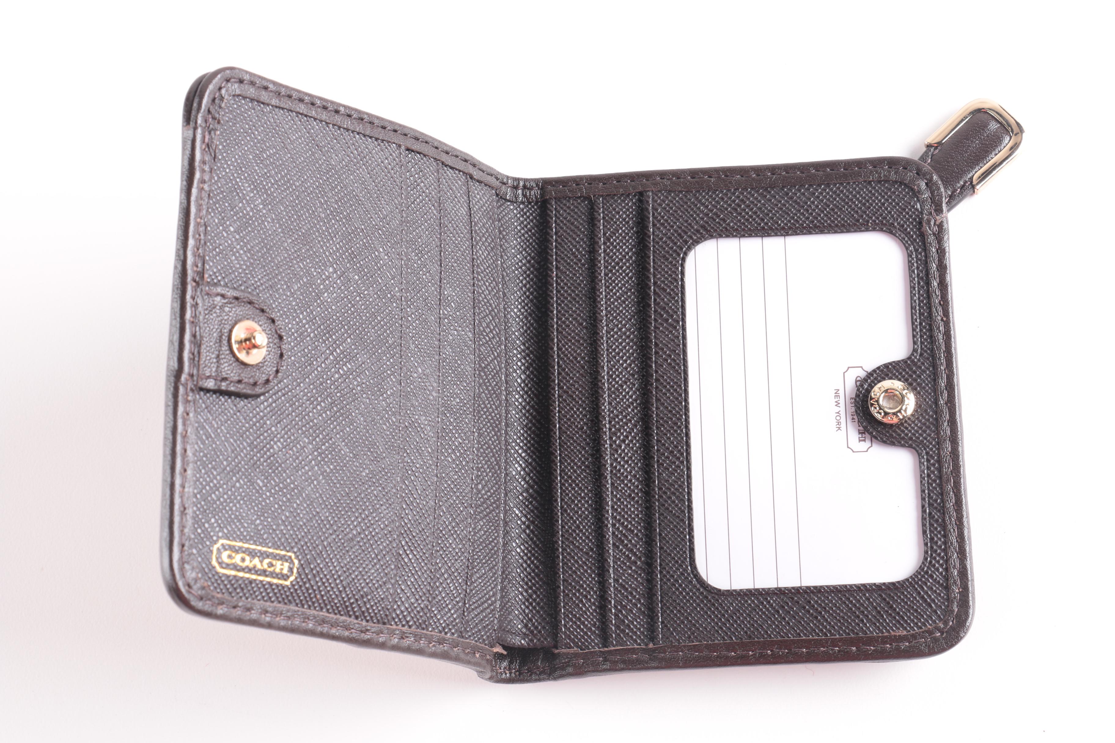 Collection of Coach Madison Brown Zebra Print Accessories