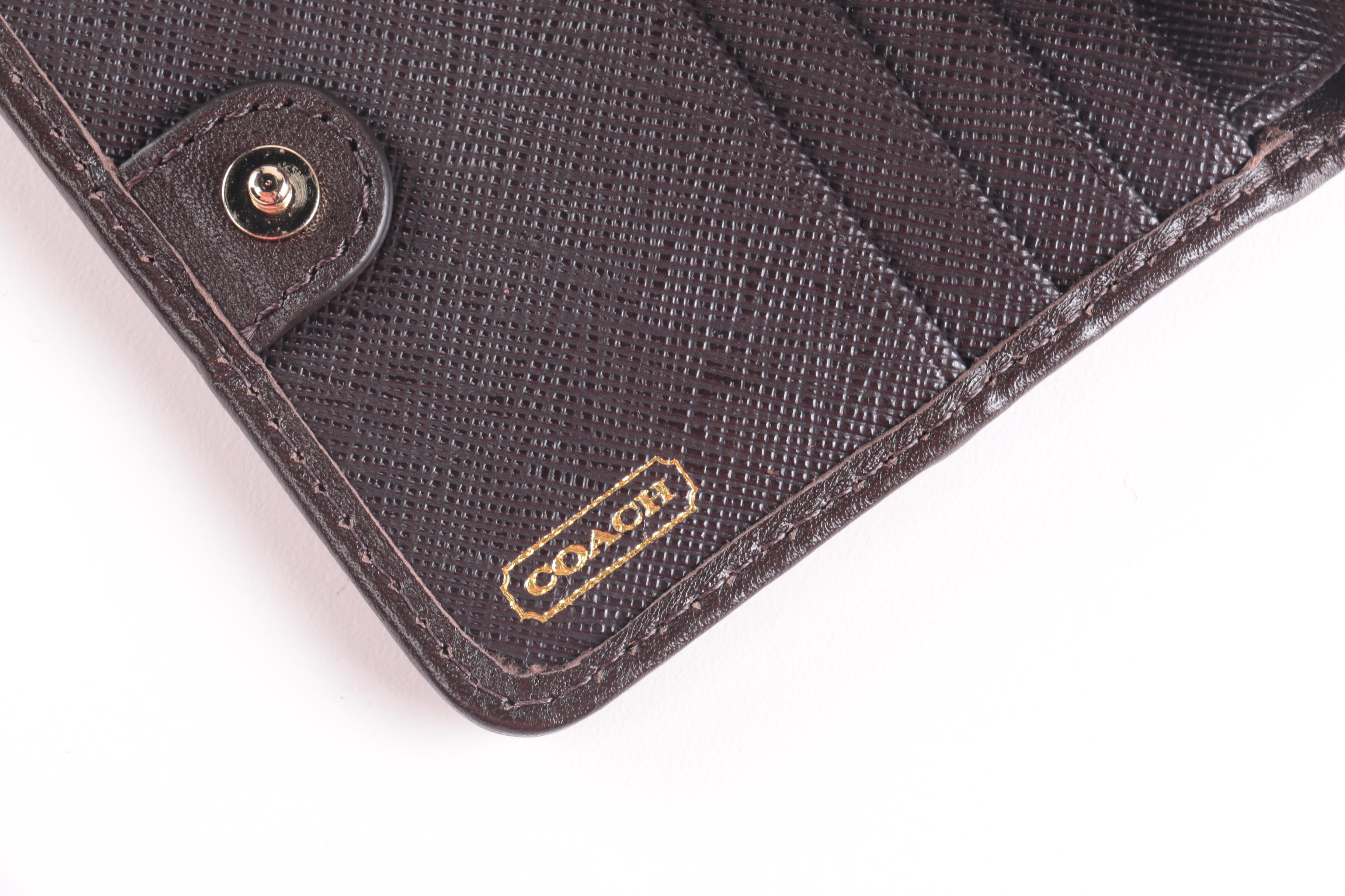 Collection of Coach Madison Brown Zebra Print Accessories