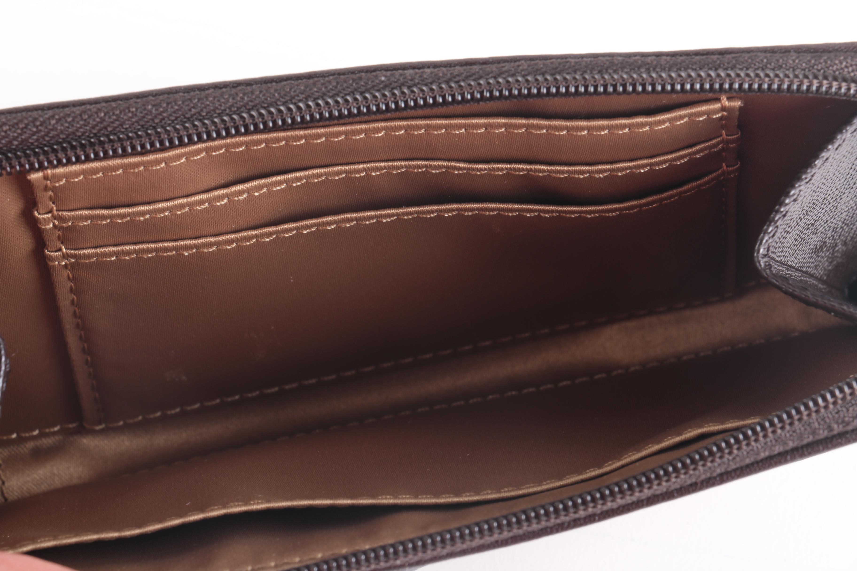 Collection of Coach Madison Brown Zebra Print Accessories