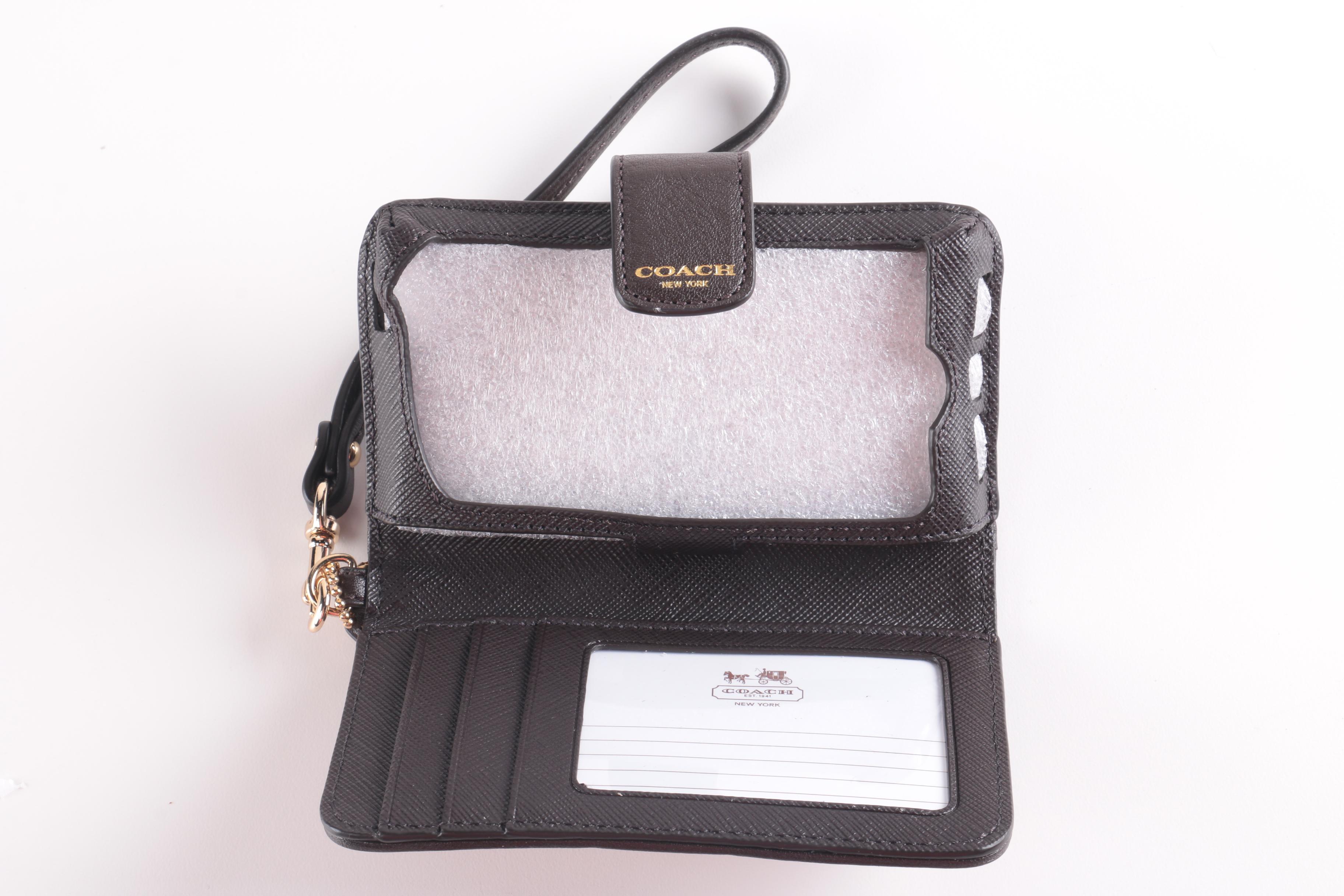 Collection of Coach Madison Brown Zebra Print Accessories