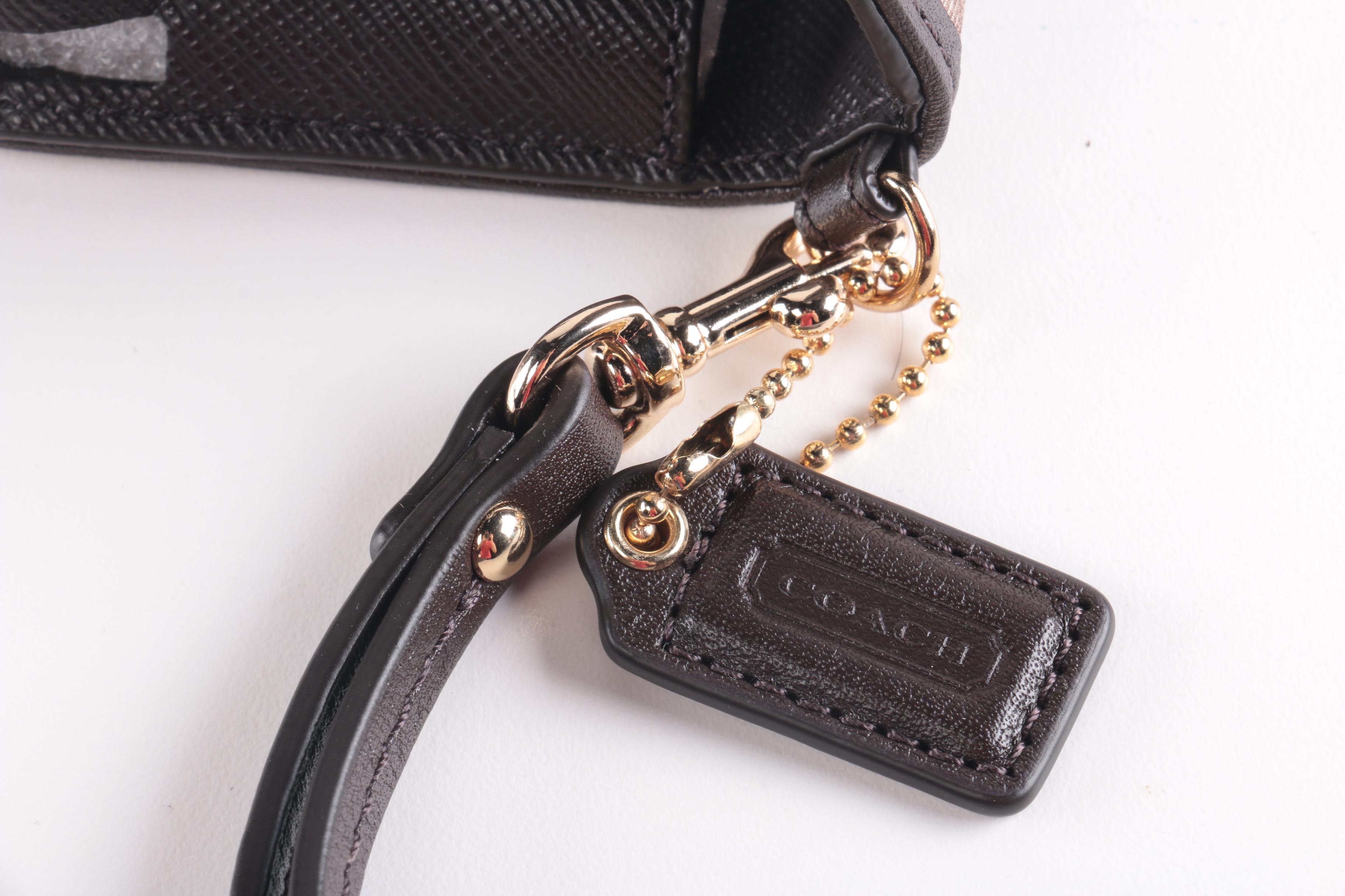 Collection of Coach Madison Brown Zebra Print Accessories