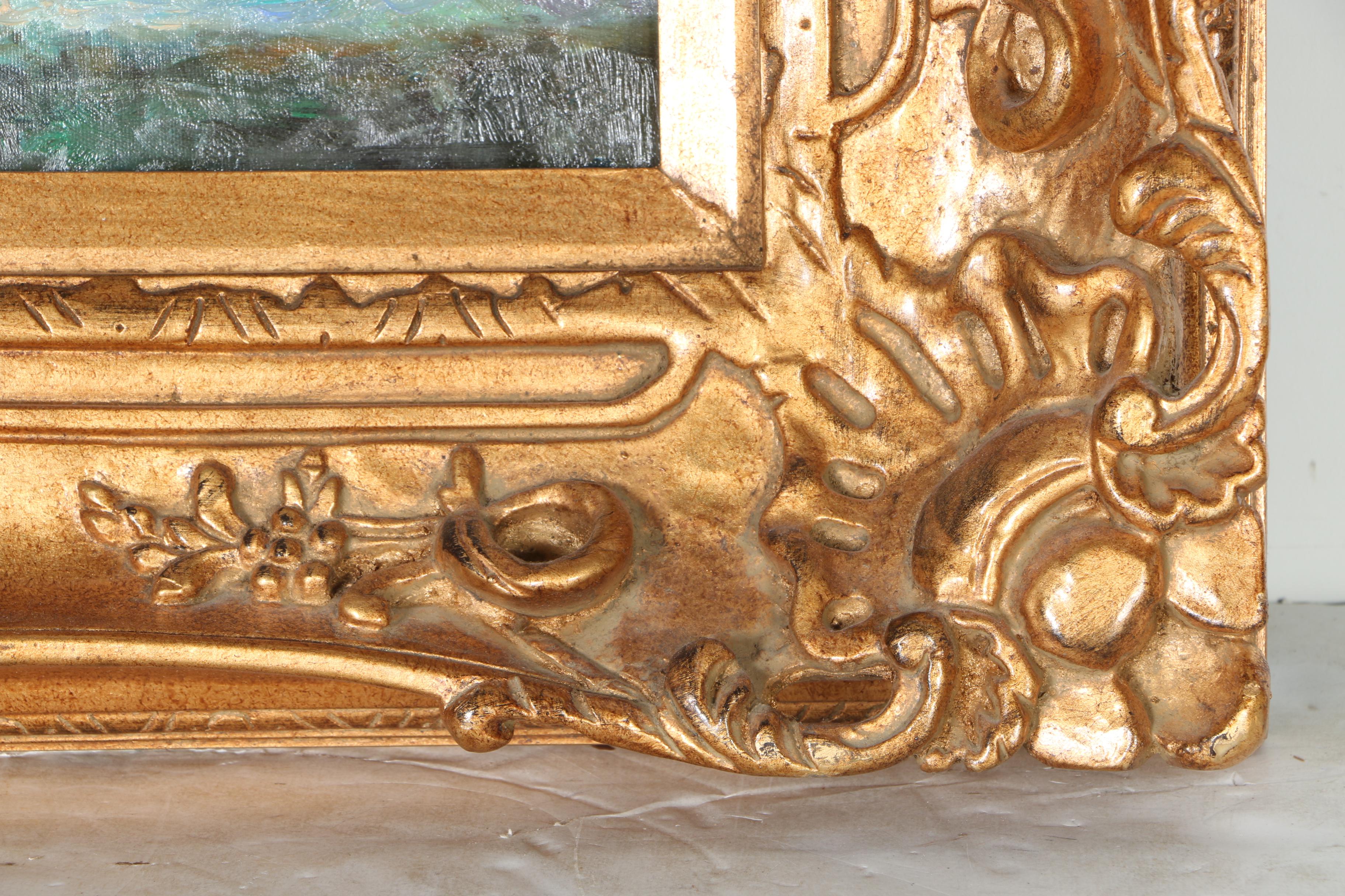 Oil Painting on Canvas of an Arrangement of Pink Roses