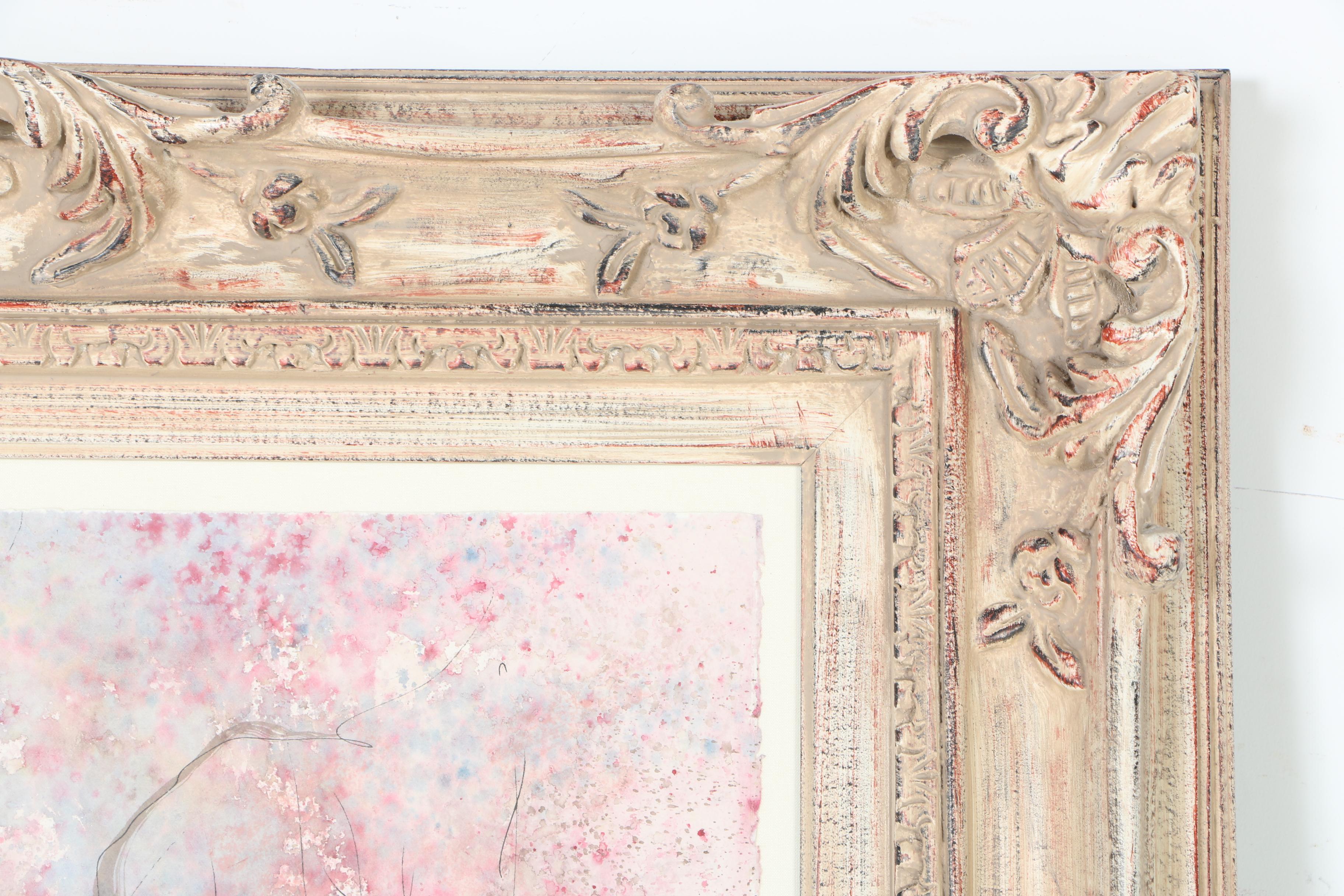 1996 Anna Sandhu Ray Watercolor on Paper of a Winding Stream