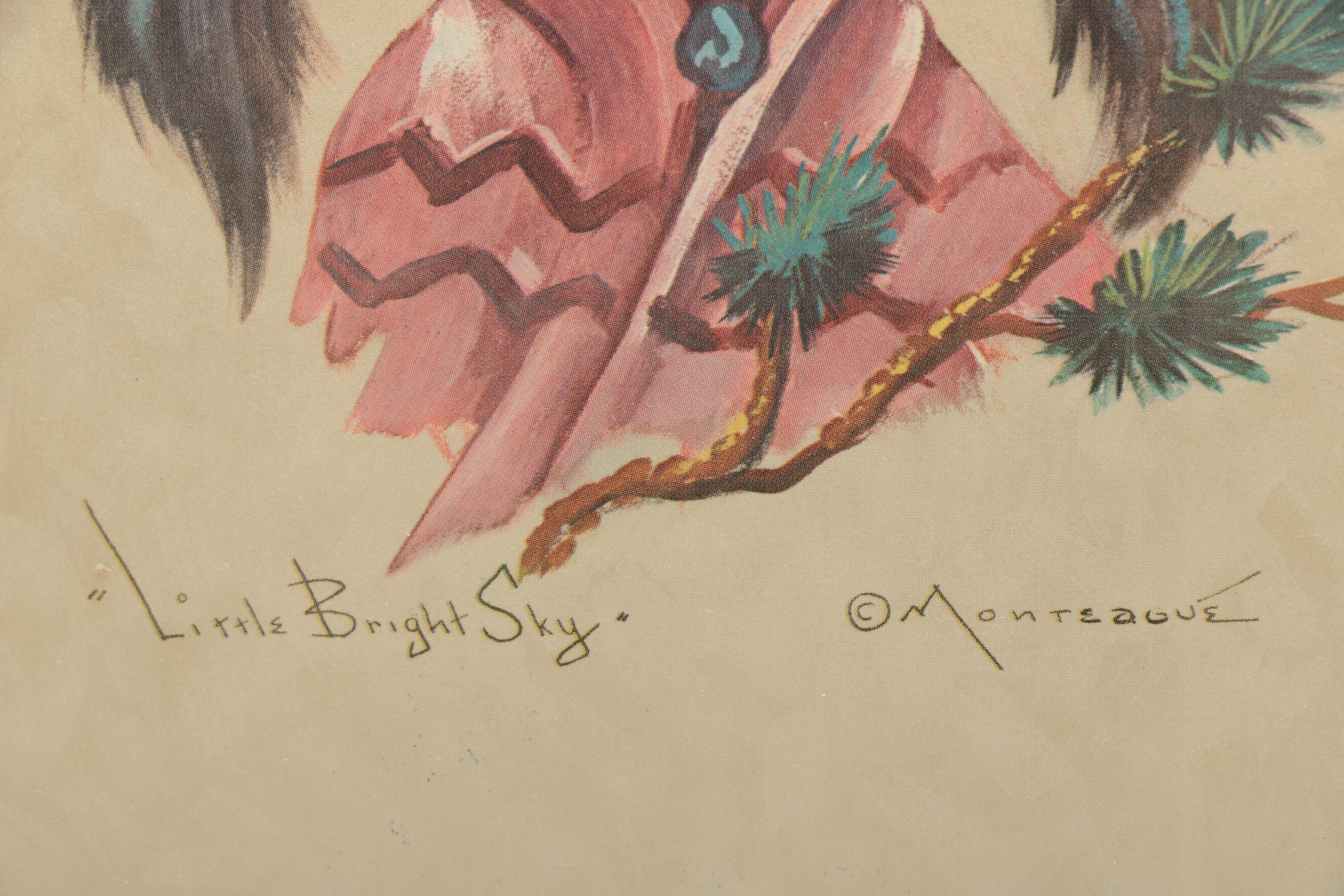 Pair of Monte Monteague Offset Lithographs on Paper