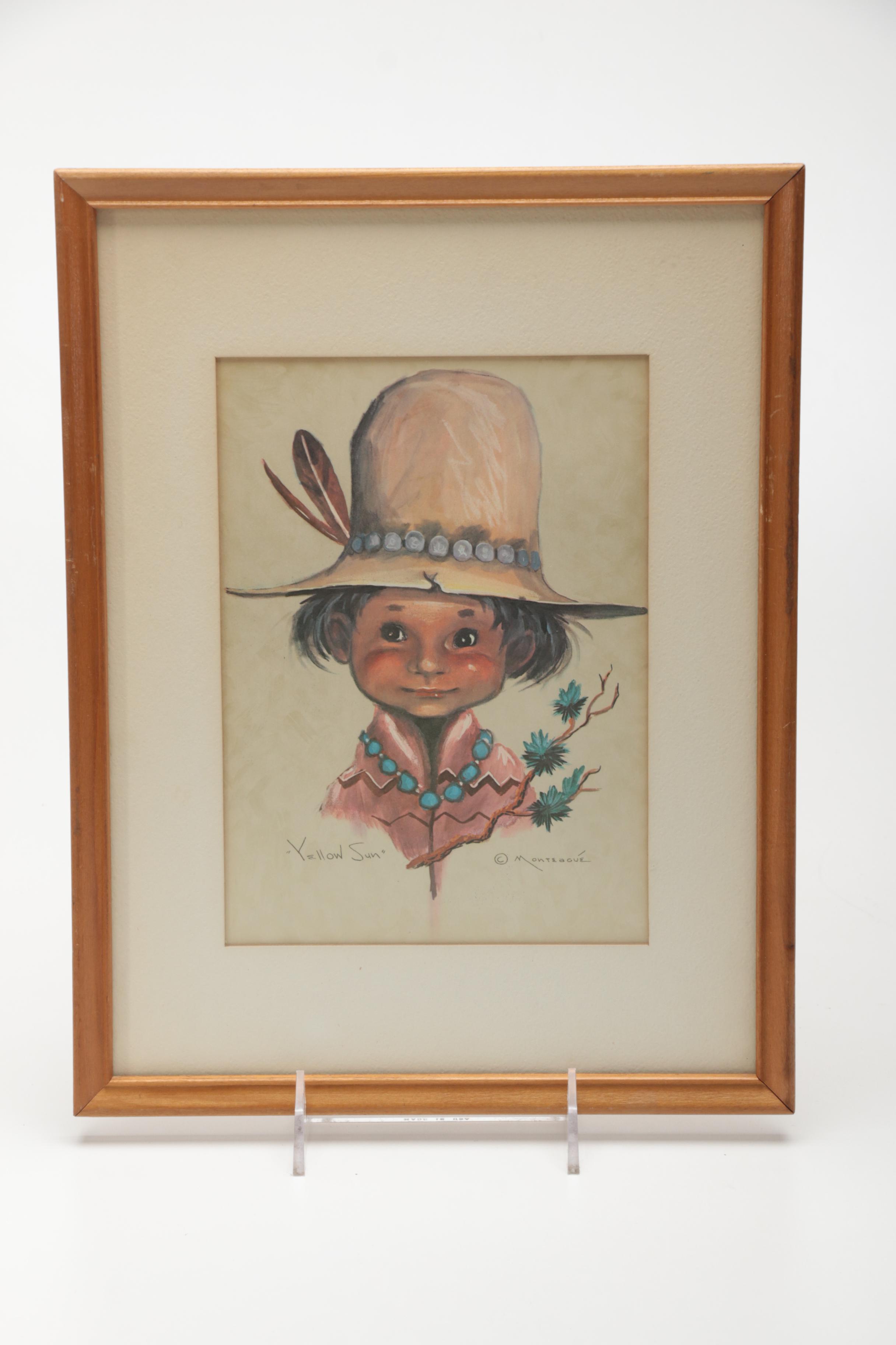 Pair of Monte Monteague Offset Lithographs on Paper