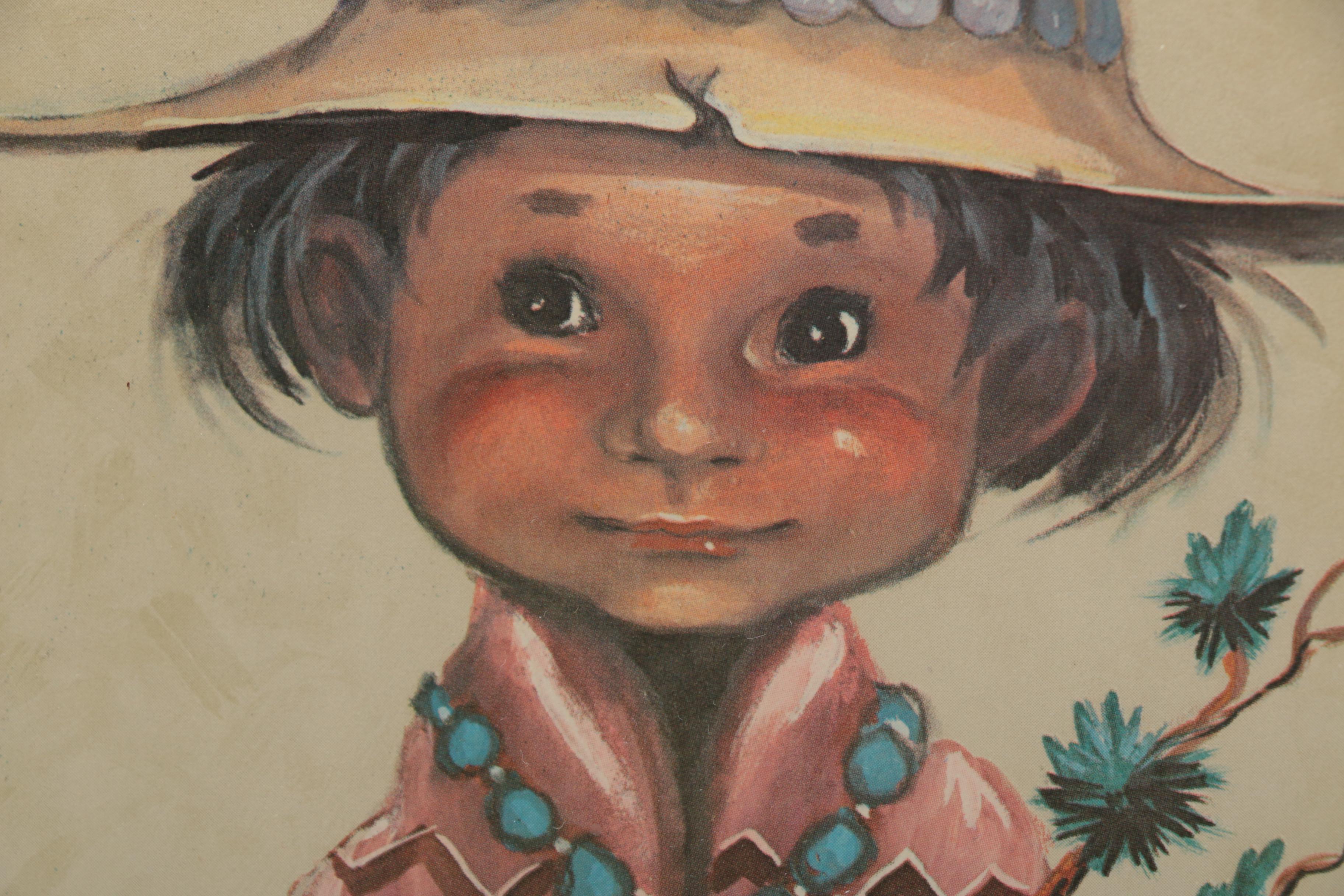 Pair of Monte Monteague Offset Lithographs on Paper