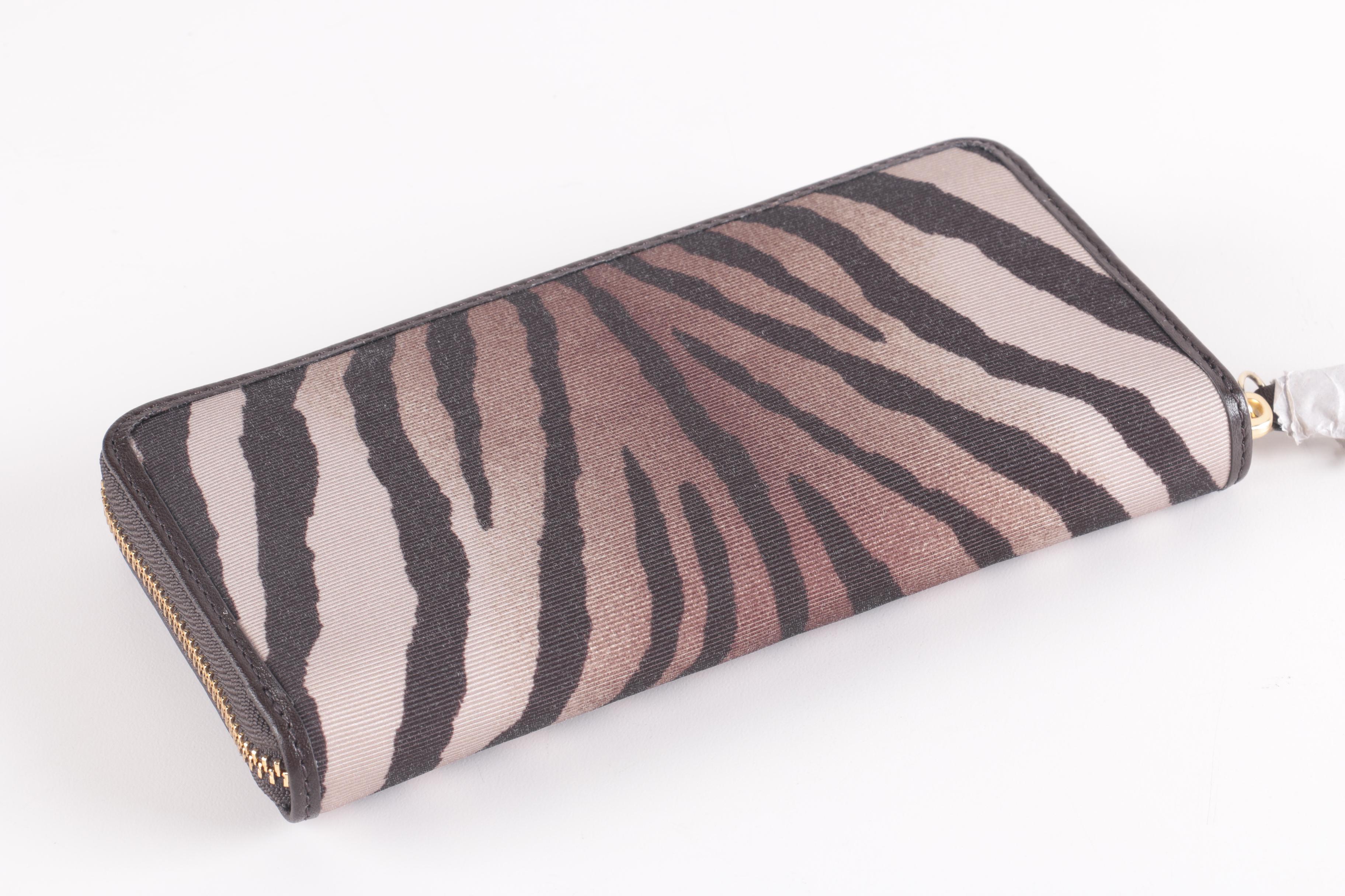 Coach Madison Zebra Wallet and Coin Purse