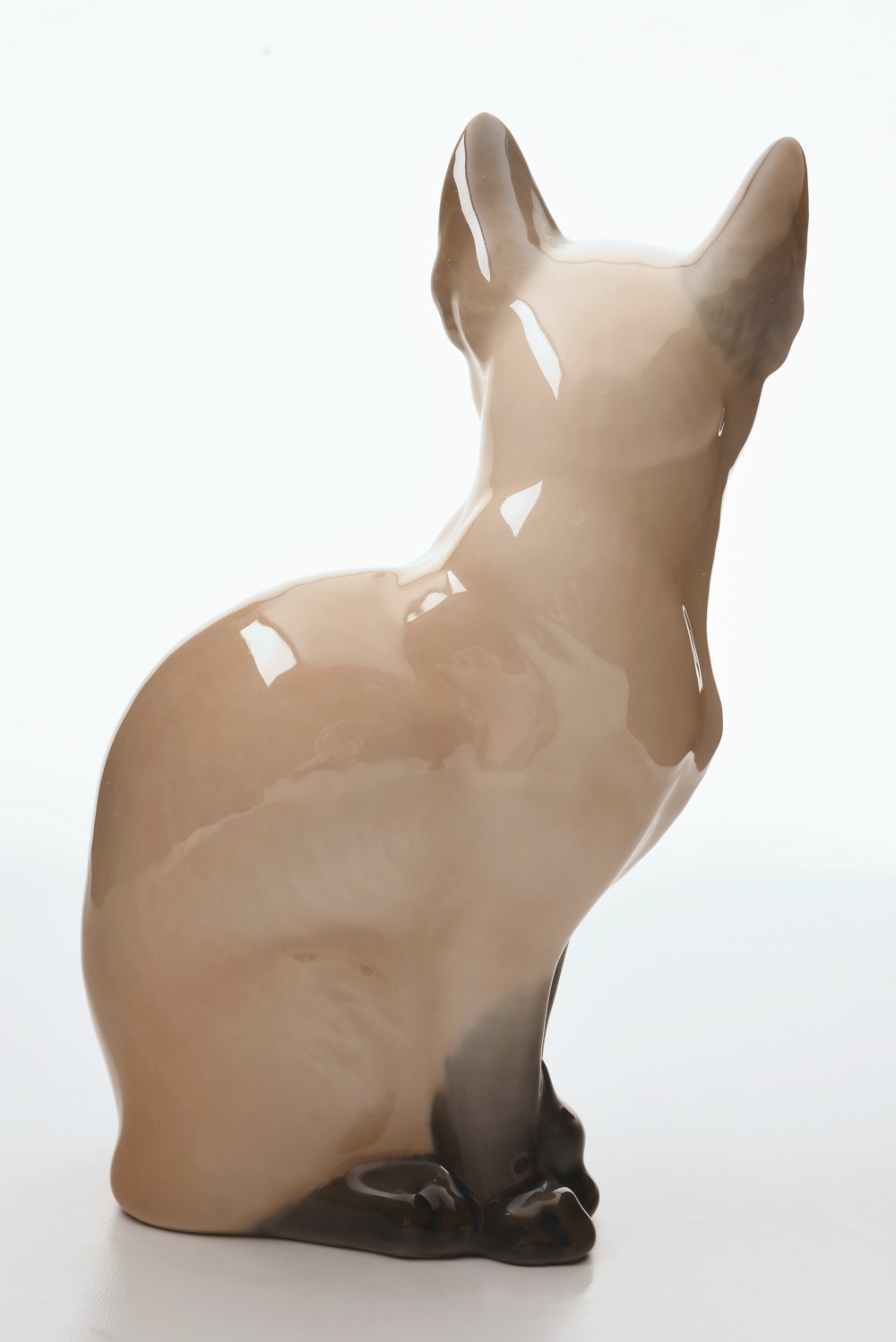 Royal Copenhagen Porcelin "Sitting Siamese Cat" By Th. Madsen