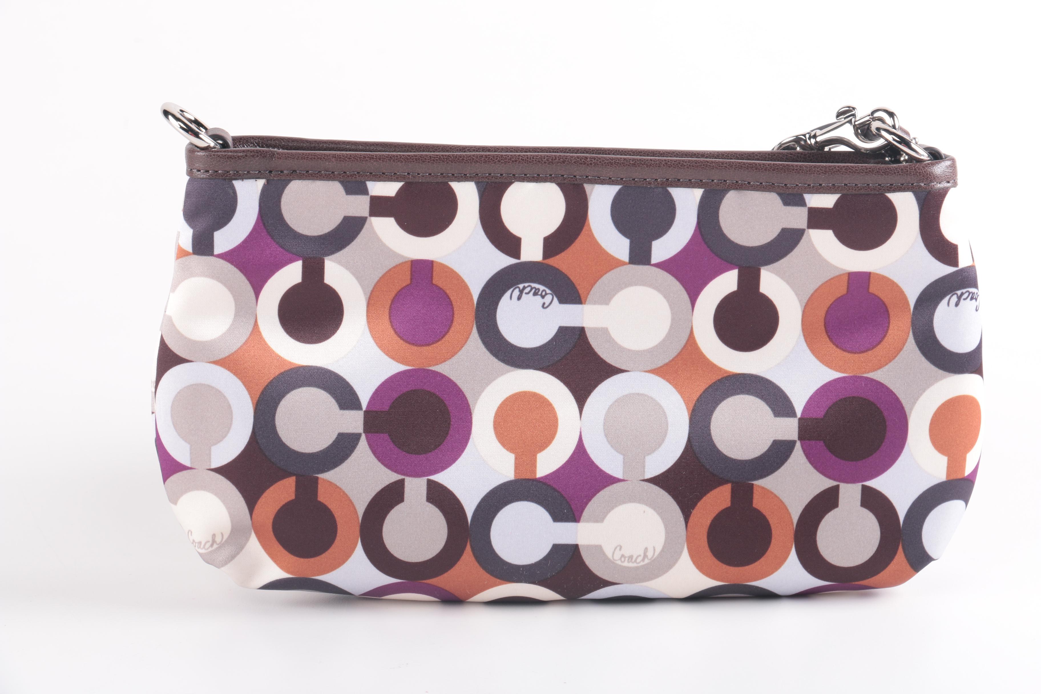 Coach Madison Graphic Op Art Large Wristlet and Cosmetic Case