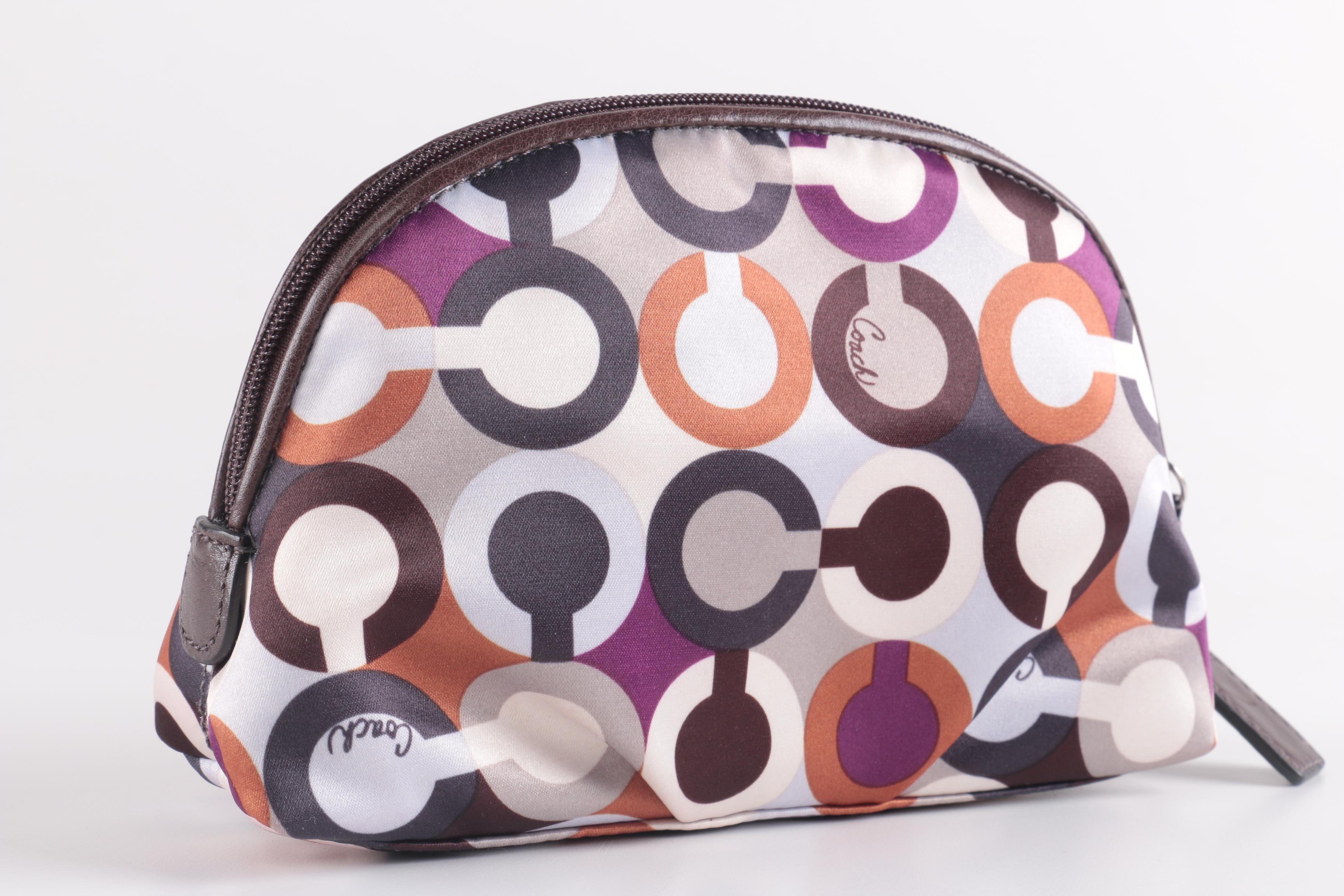 Coach Madison Graphic Op Art Large Wristlet and Cosmetic Case