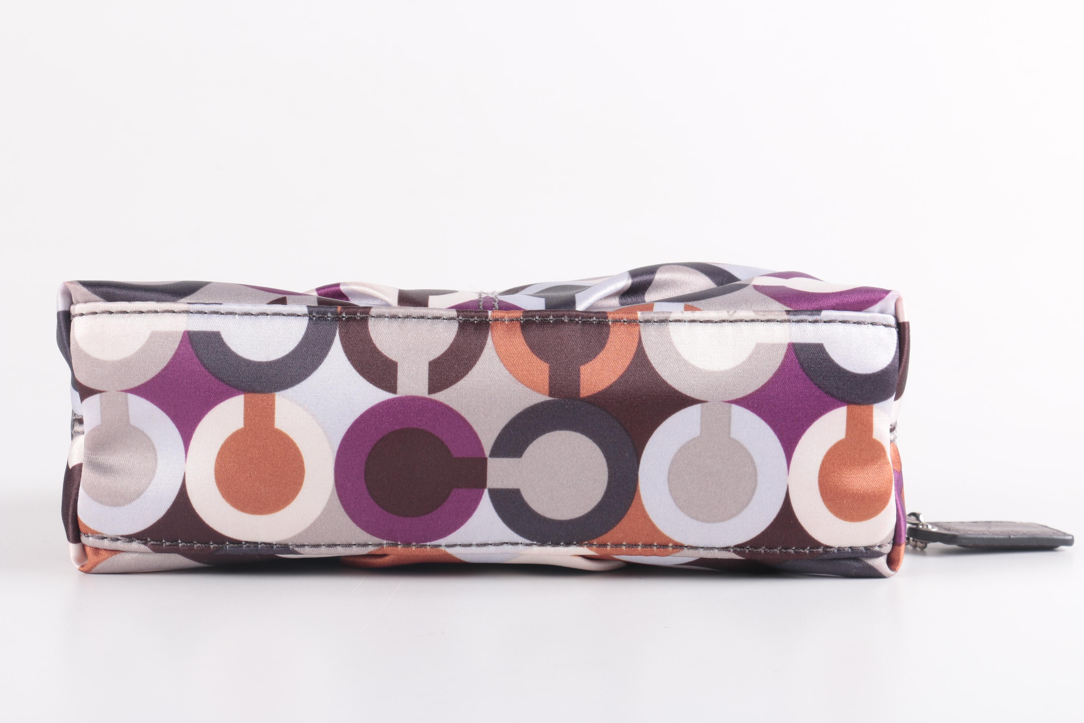 Coach Madison Graphic Op Art Large Wristlet and Cosmetic Case