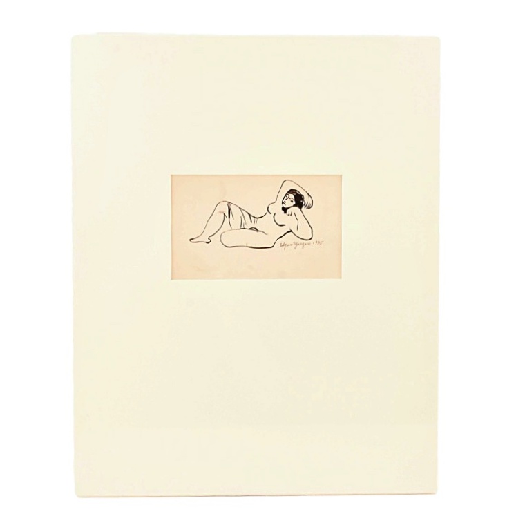 Original Edgar Yaeger Ink Drawing