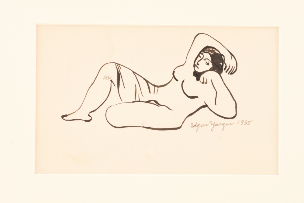 Original Edgar Yaeger Ink Drawing