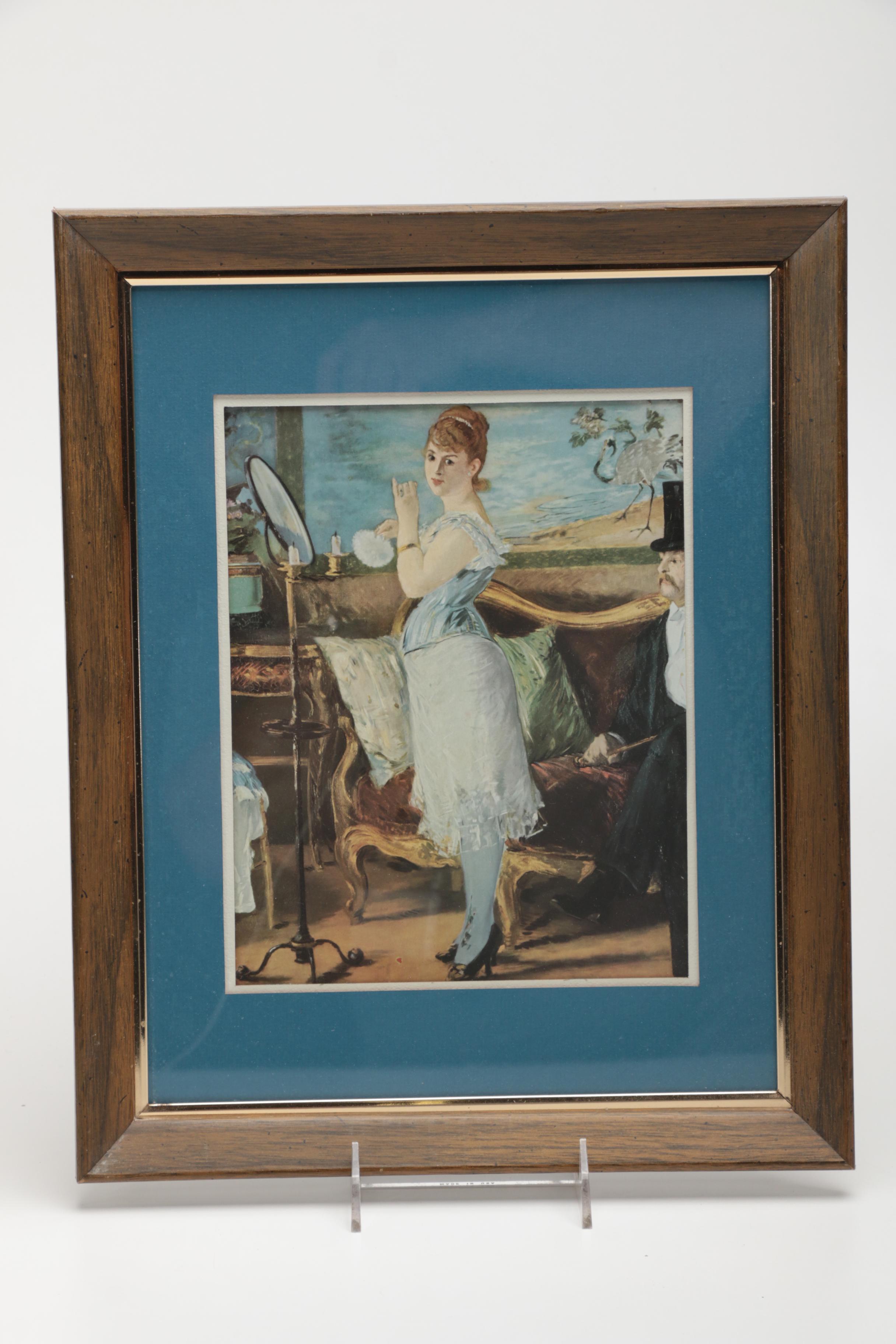 Offset Lithographs After Manet's "Nana" and Lautrec's "La Toilette"