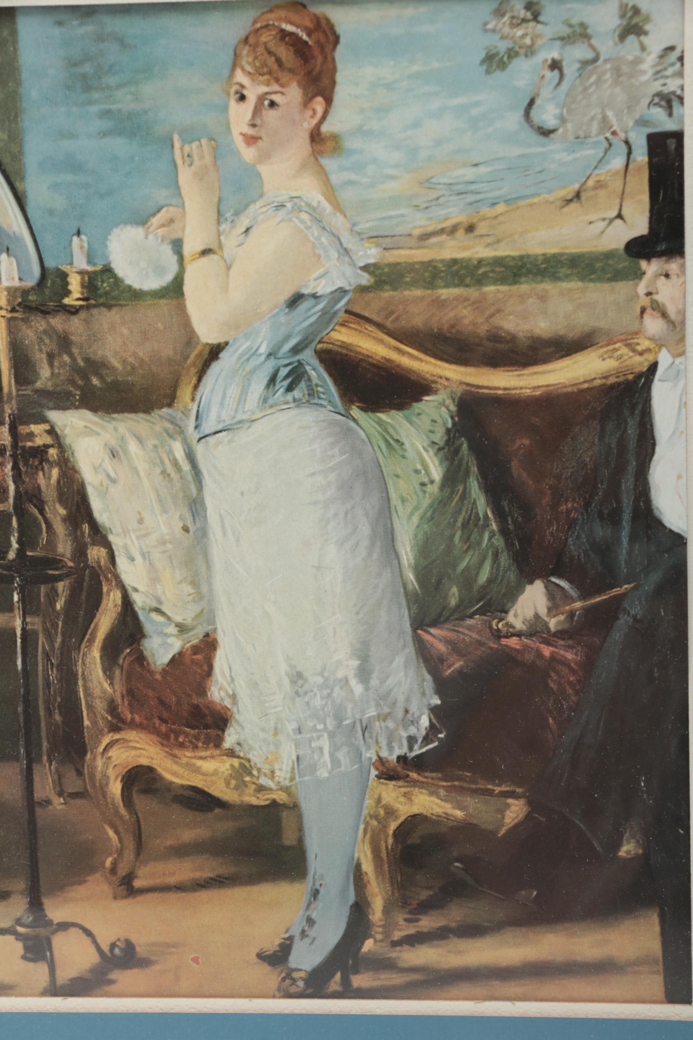Offset Lithographs After Manet's "Nana" and Lautrec's "La Toilette"