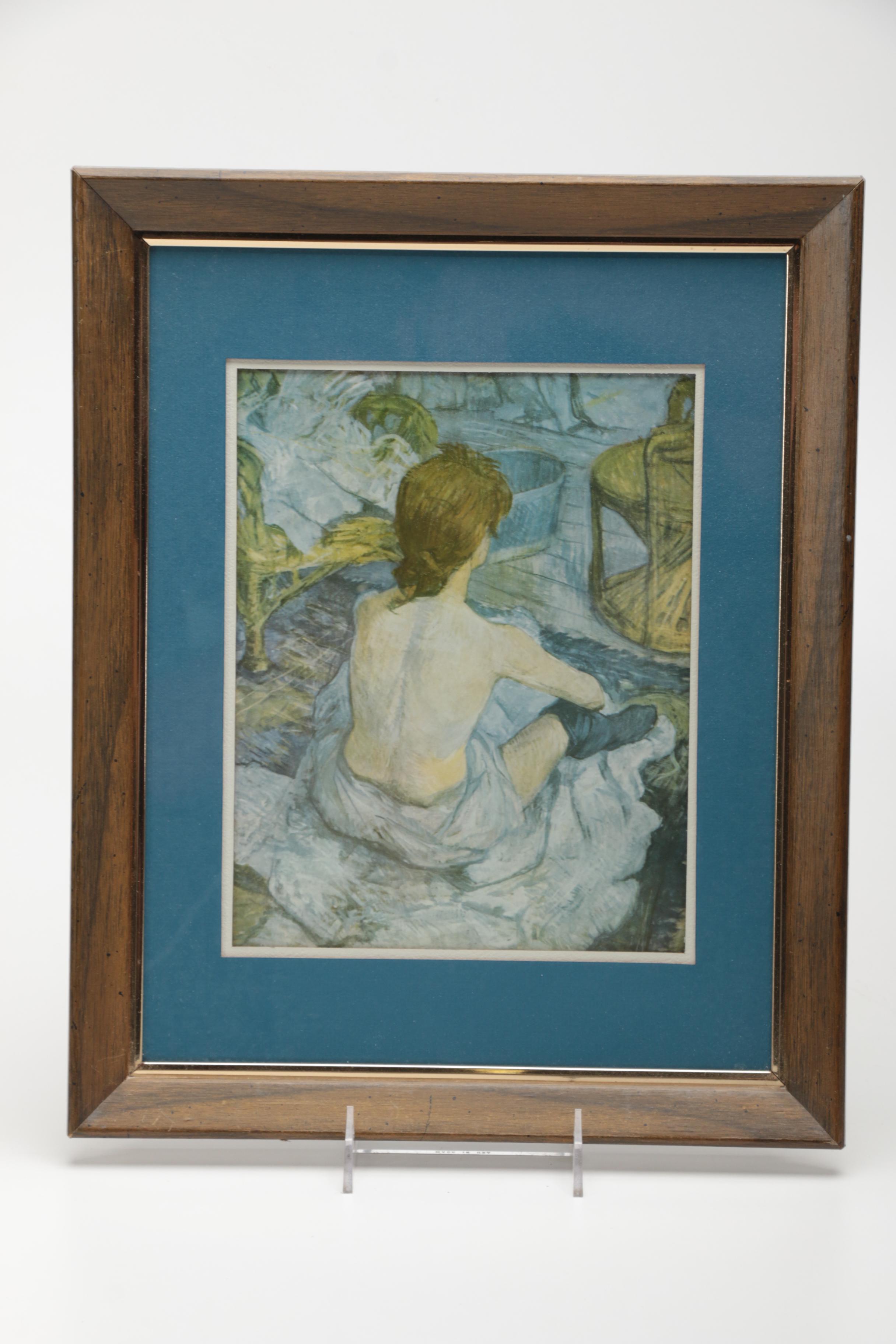 Offset Lithographs After Manet's "Nana" and Lautrec's "La Toilette"