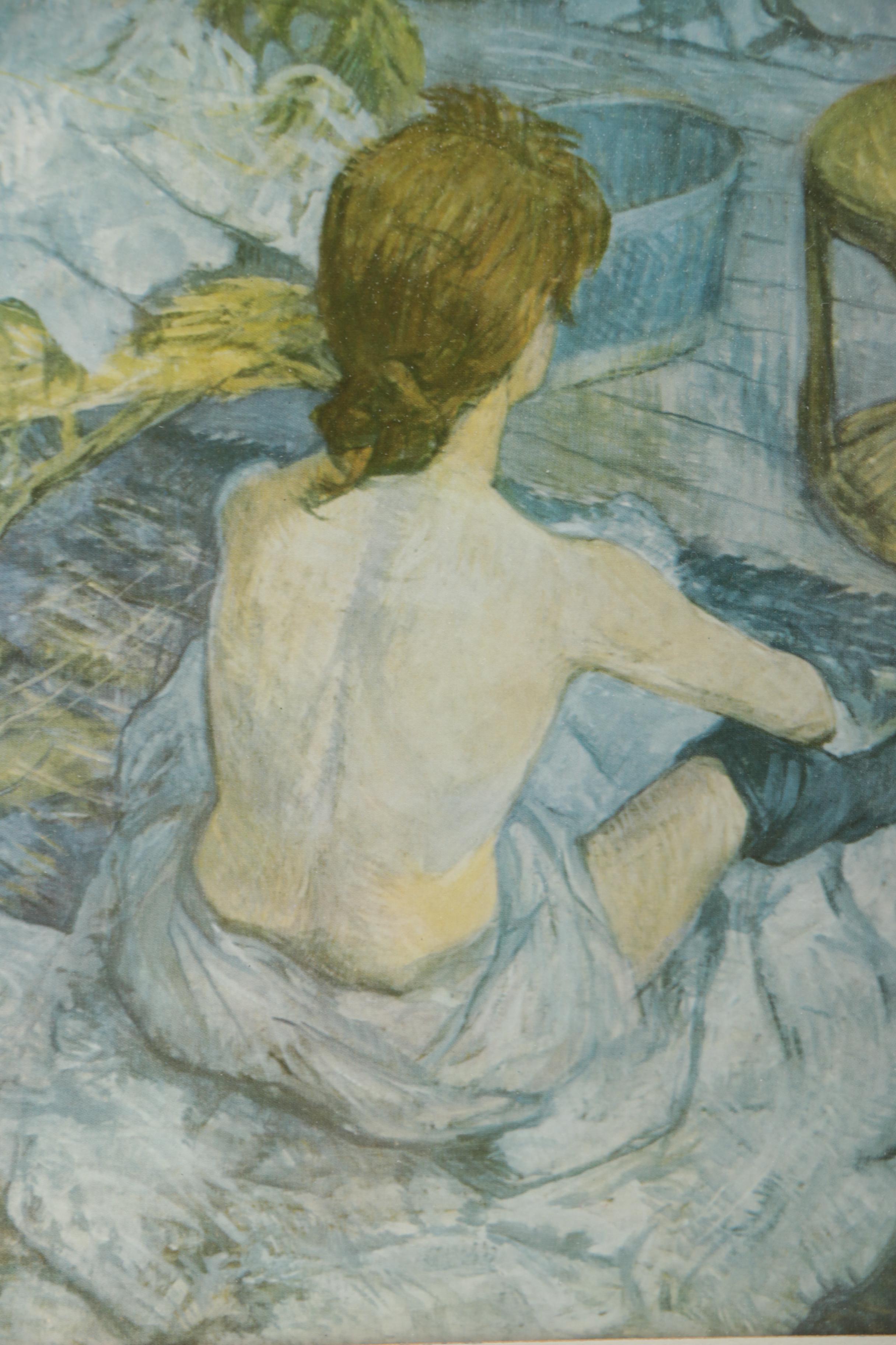 Offset Lithographs After Manet's "Nana" and Lautrec's "La Toilette"