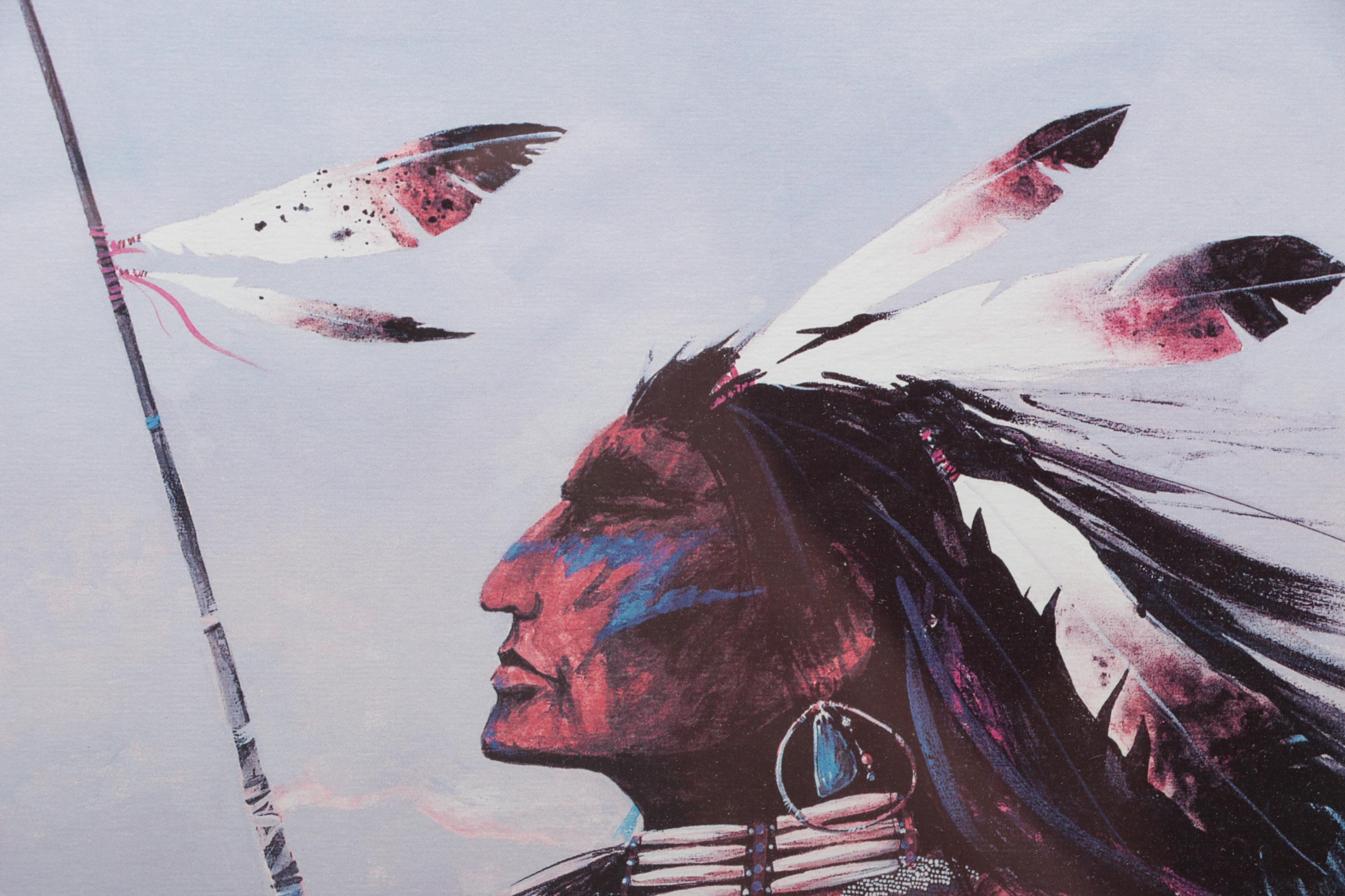 Offset Lithograph on Paper Portrait of Man