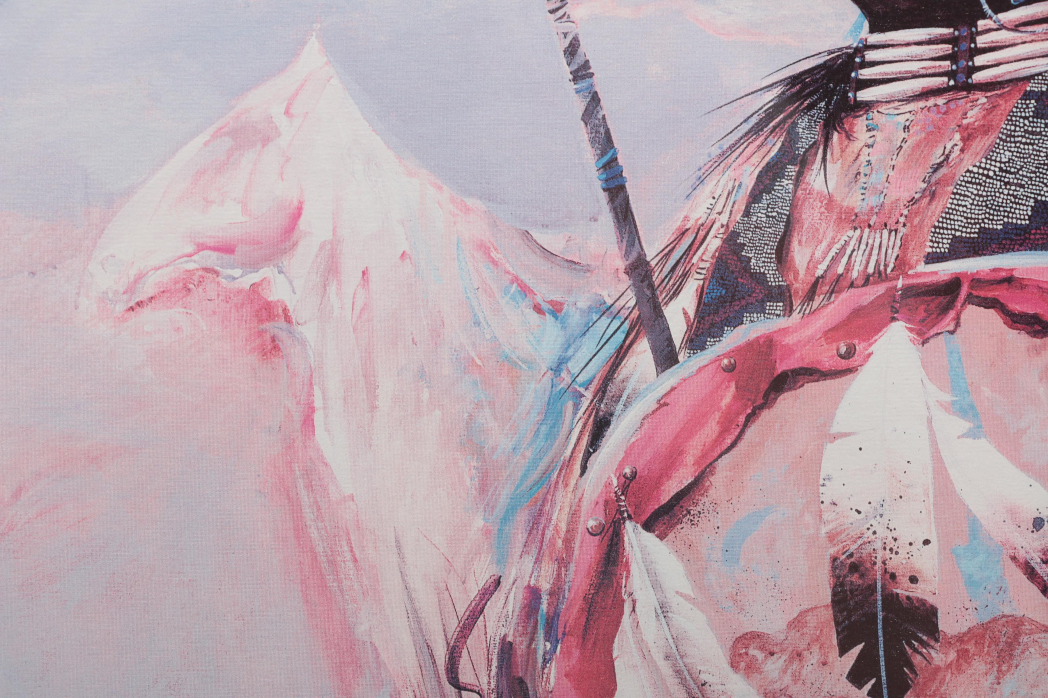 Offset Lithograph on Paper Portrait of Man