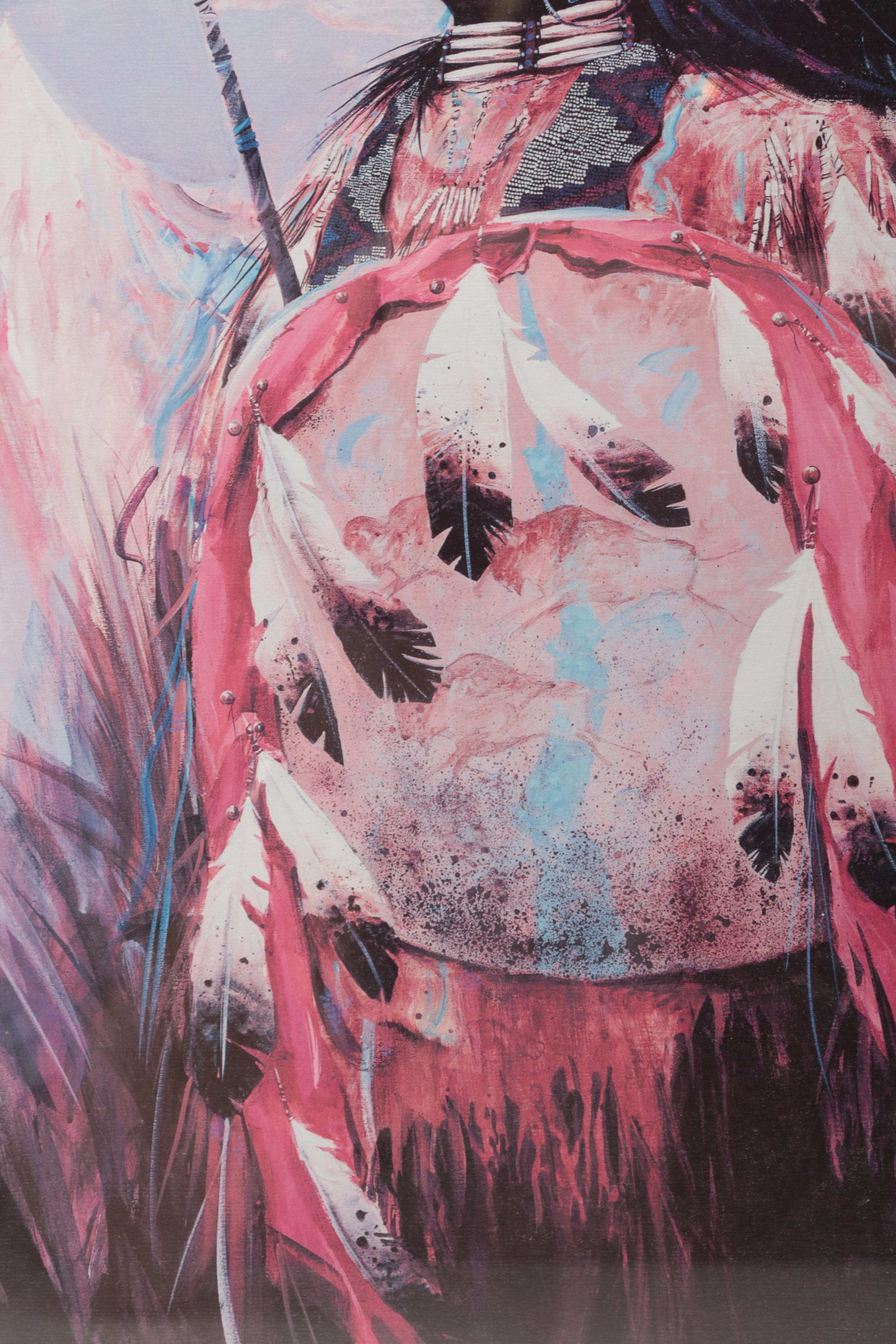 Offset Lithograph on Paper Portrait of Man