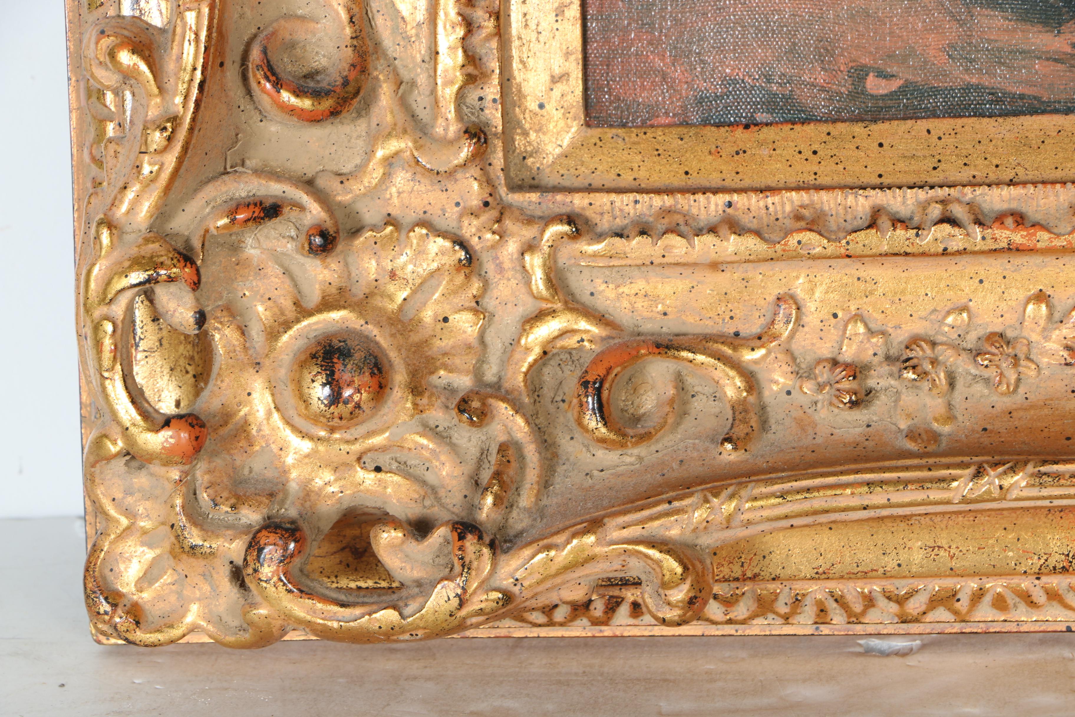 Oil Painting on Canvas of a Red and Green Still Life