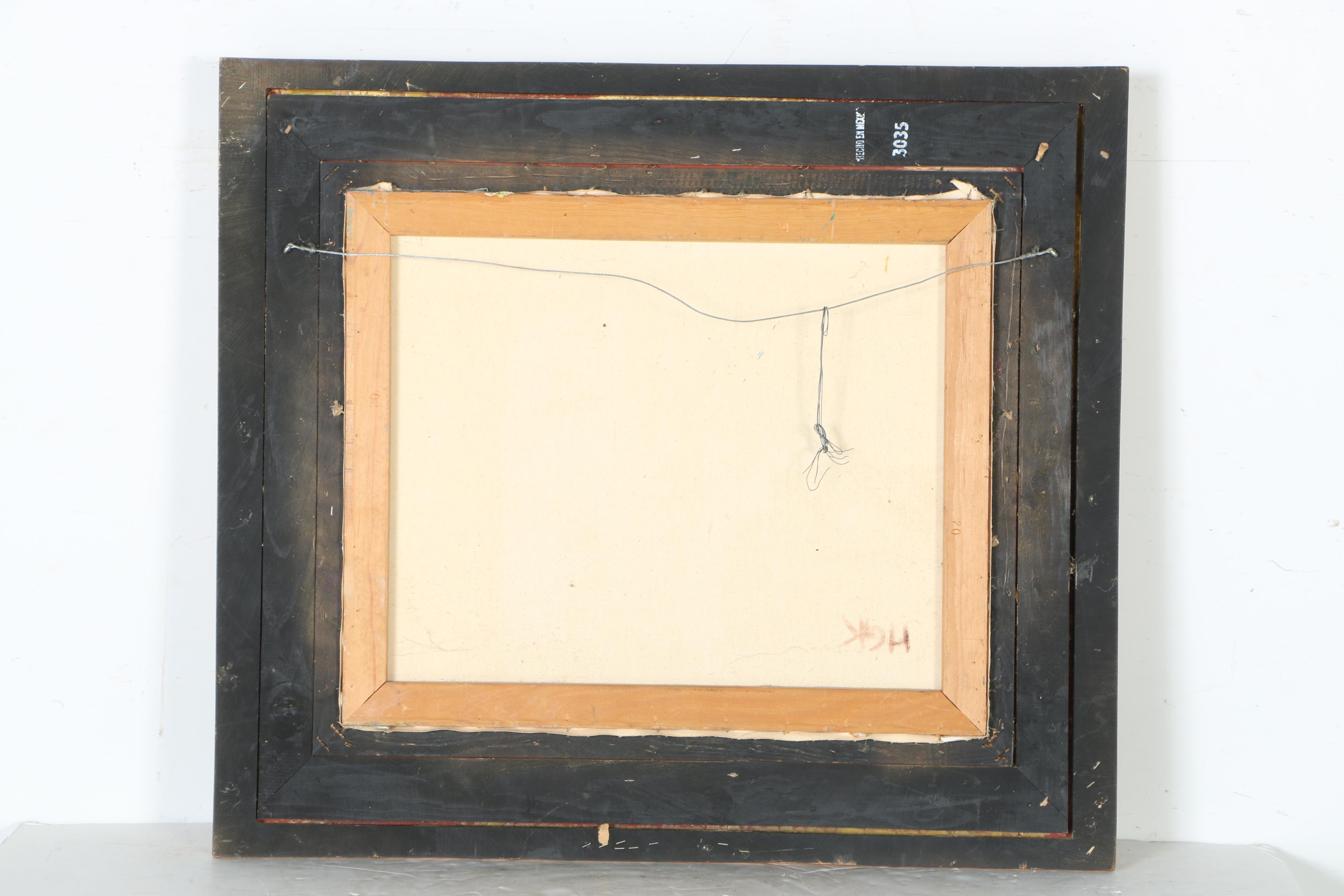 Oil Painting on Canvas of a Red and Green Still Life