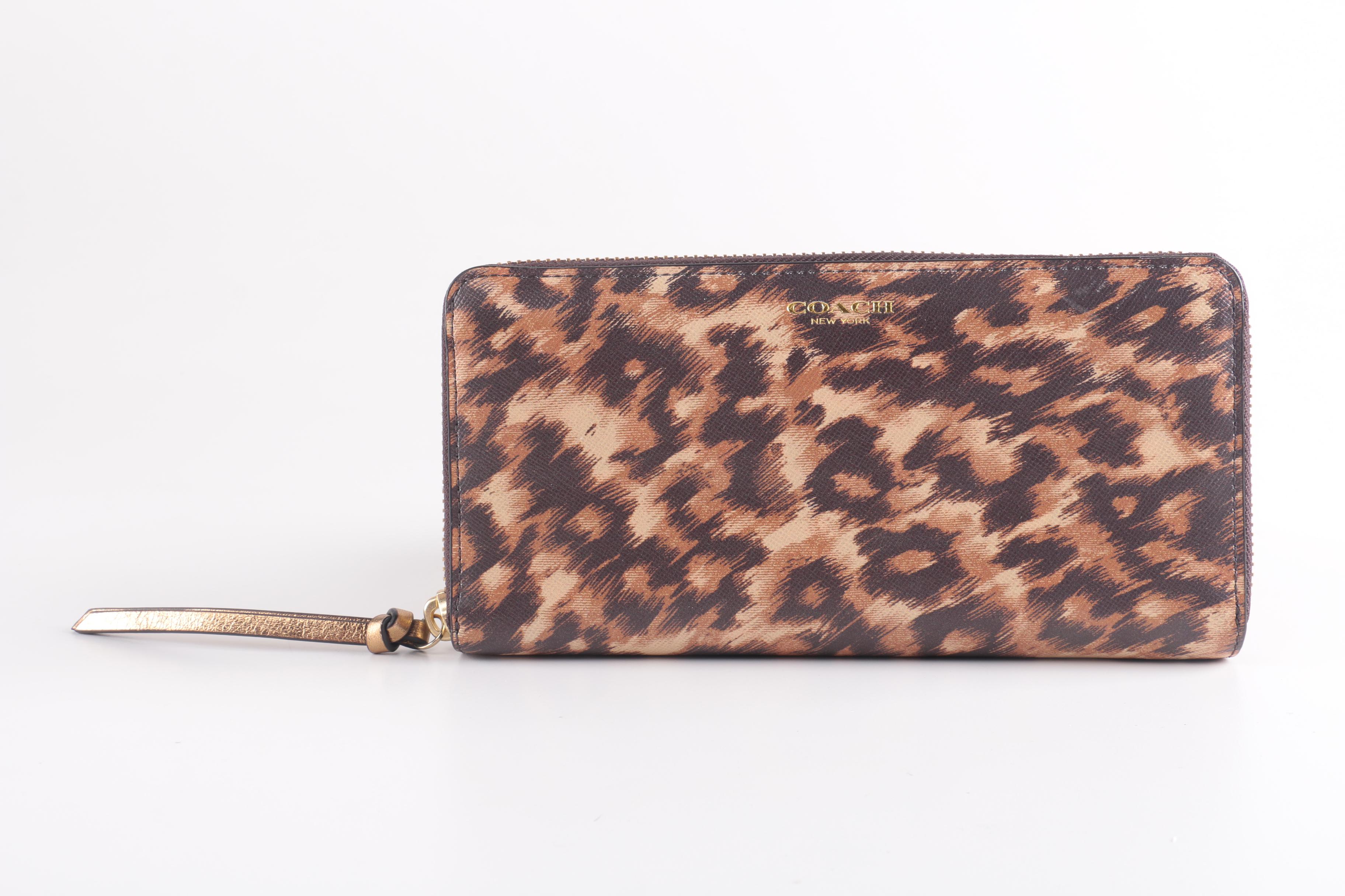 Collection of Coach Saffiano Ocelot Colorblock Accessories