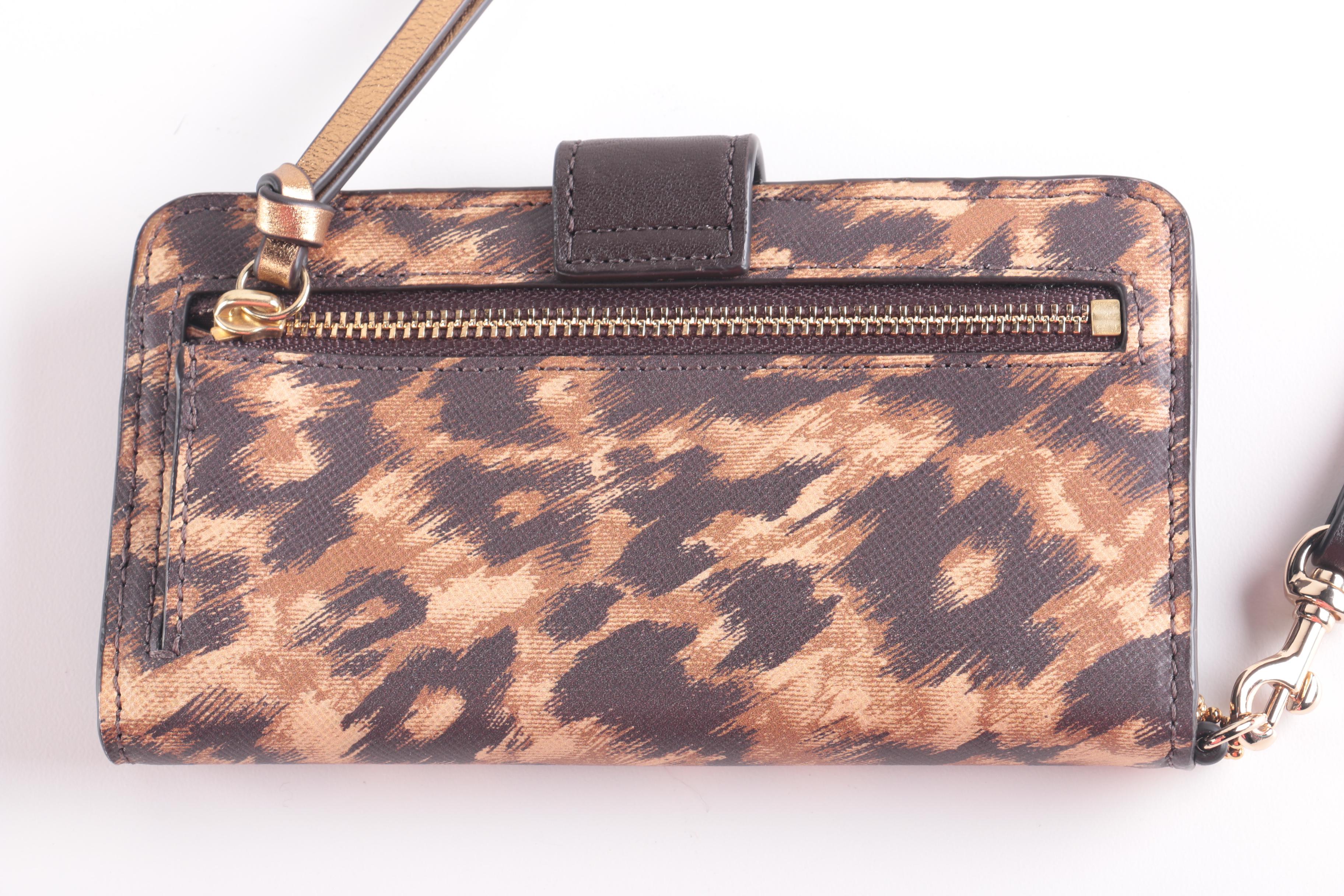 Collection of Coach Saffiano Ocelot Colorblock Accessories