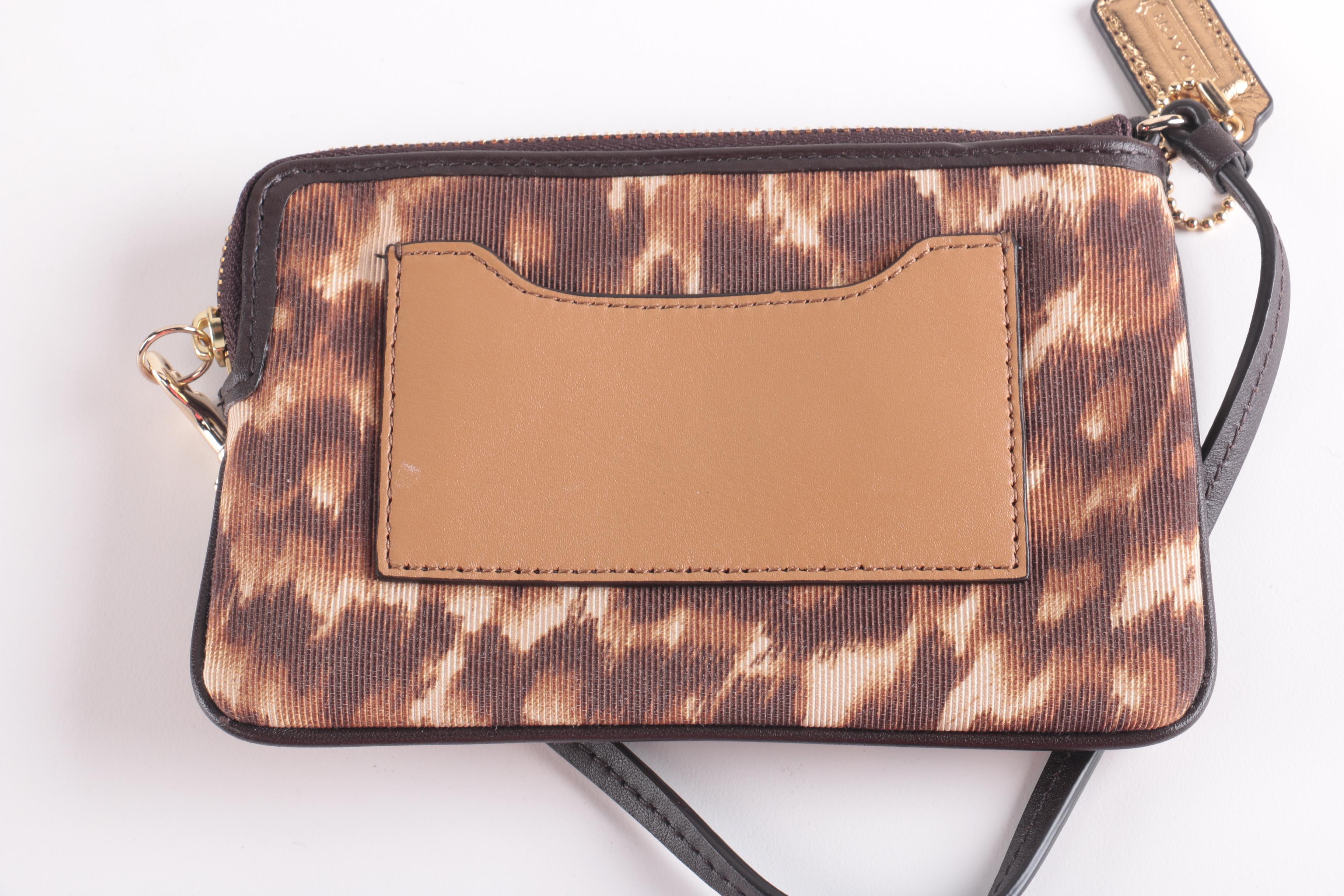 Collection of Coach Saffiano Ocelot Colorblock Accessories