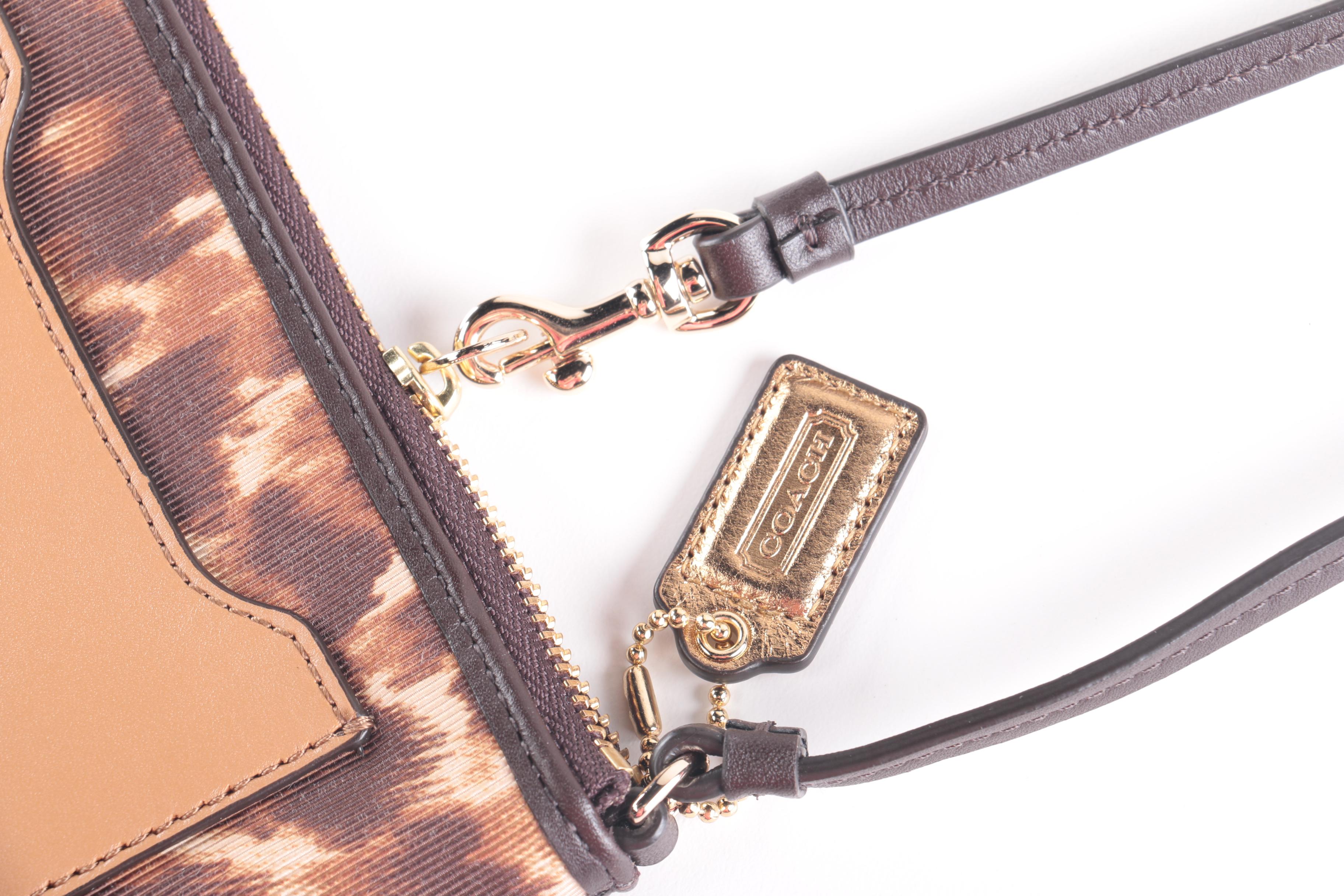 Collection of Coach Saffiano Ocelot Colorblock Accessories