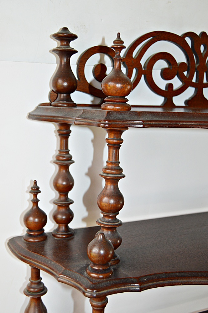 Victorian Walnut Etagere