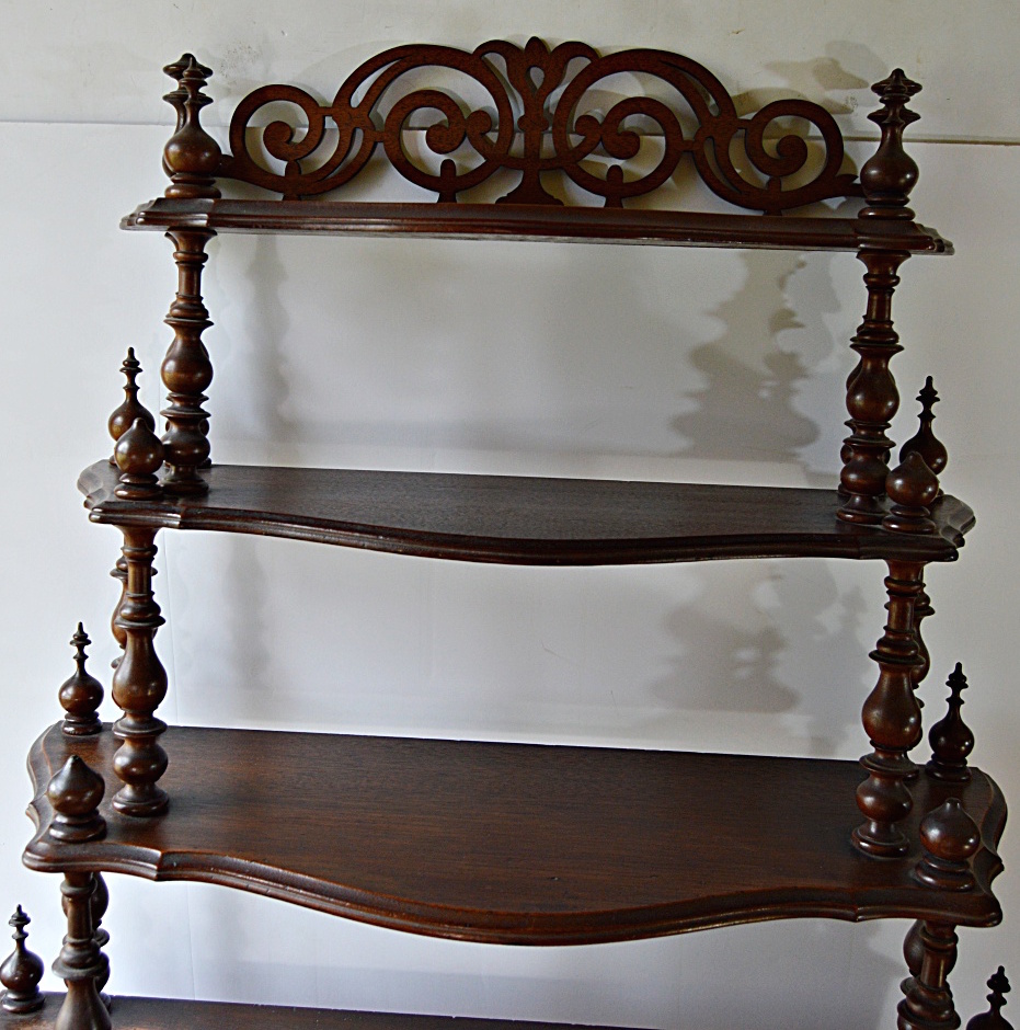 Victorian Walnut Etagere