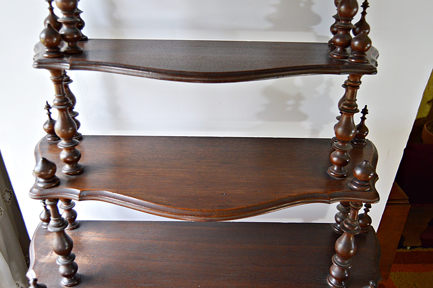 Victorian Walnut Etagere